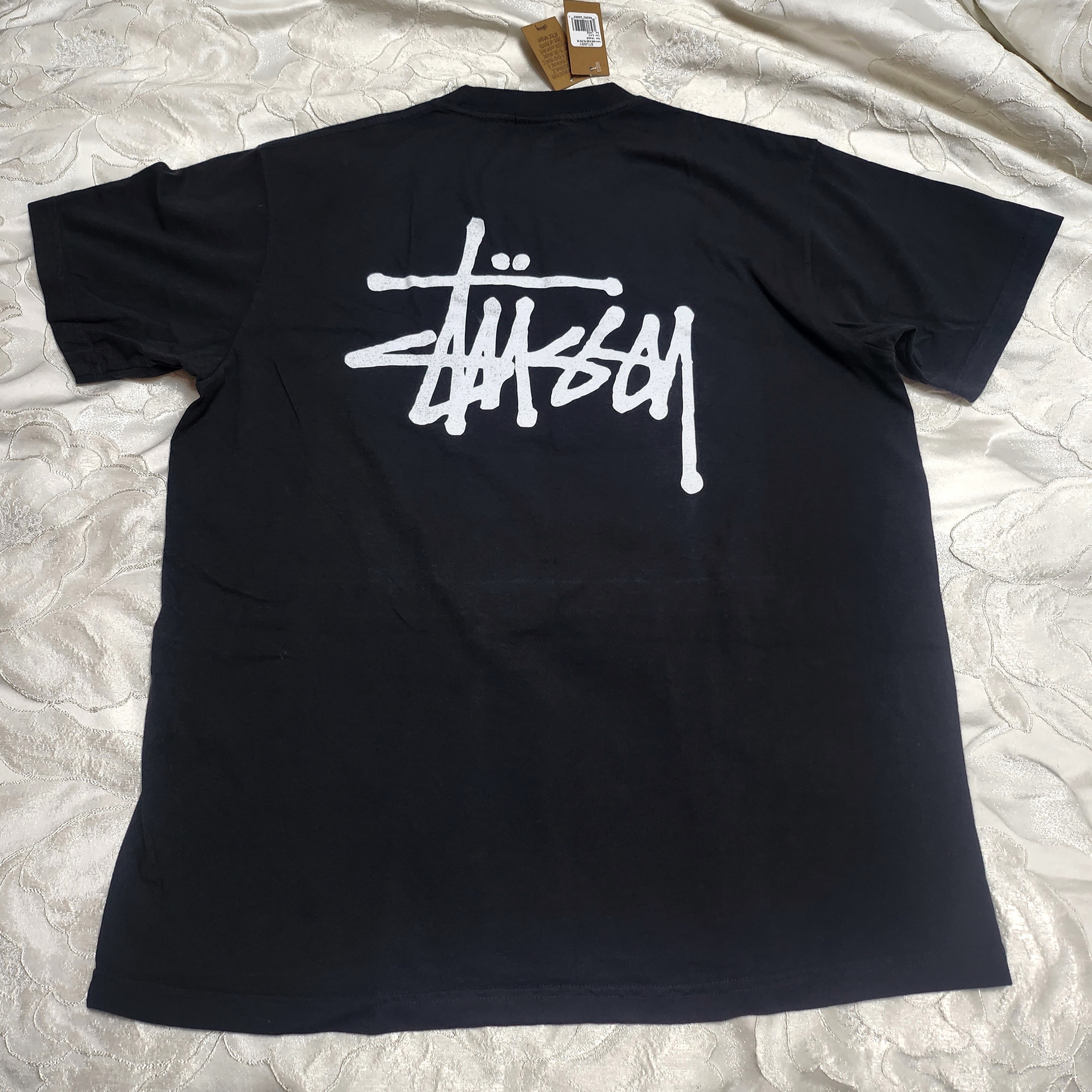 Stussy Basic Stussy Pigment Dyed T-Shirt Black 2022 착용 스타일 - 1