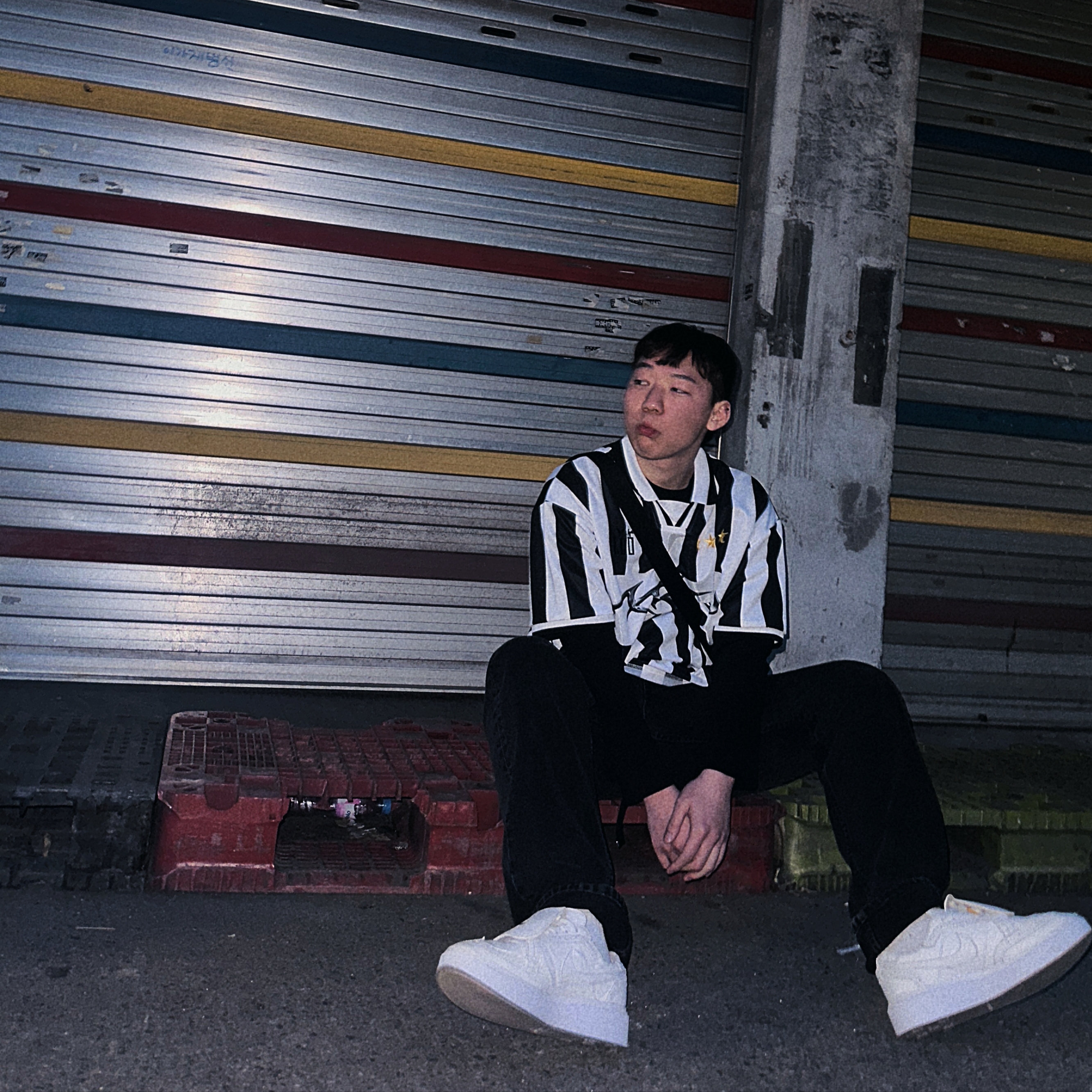 Nike x Peaceminusone Kwondo1 White 착용 스타일 - 1