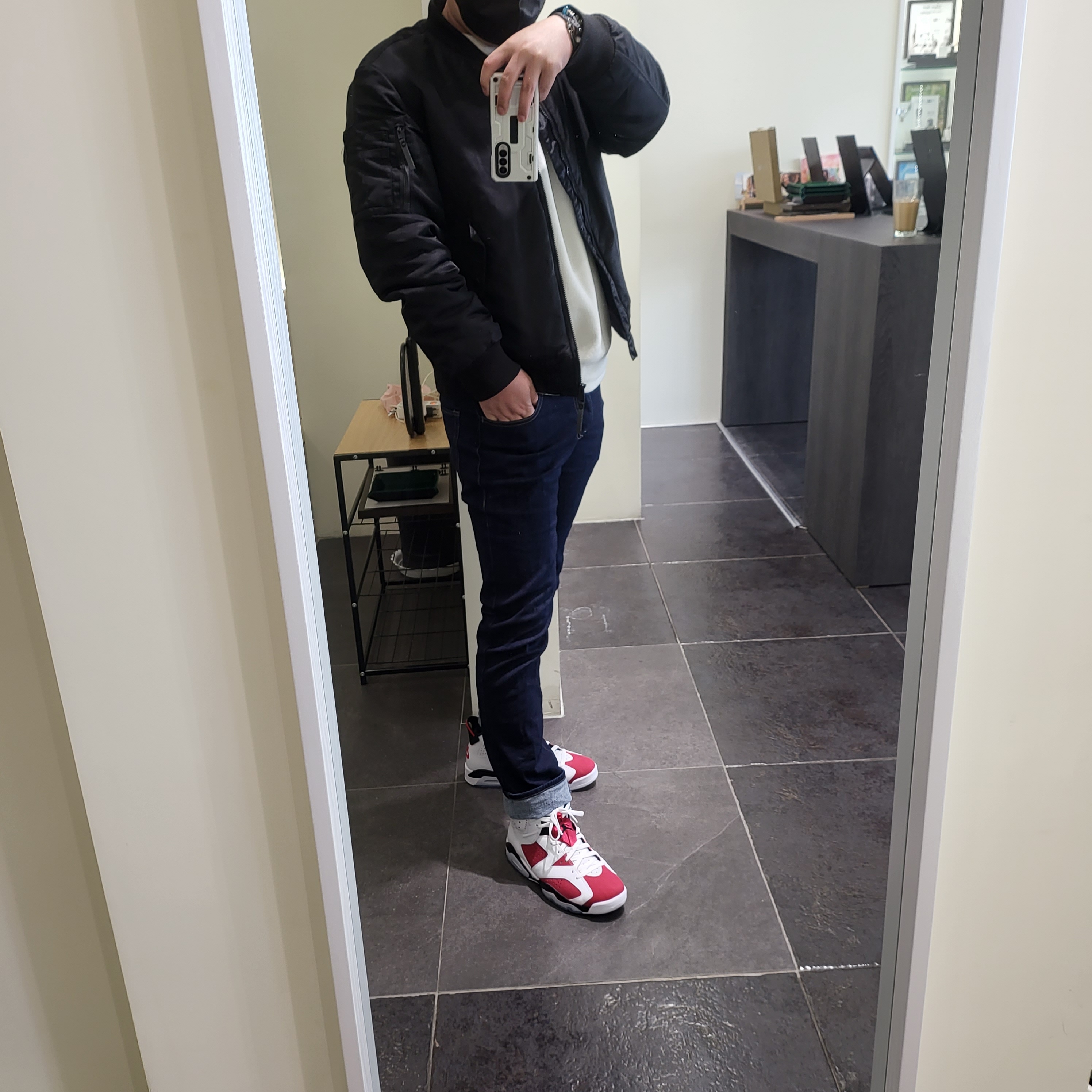 Jordan 6 Retro Carmine 2021 착용 스타일