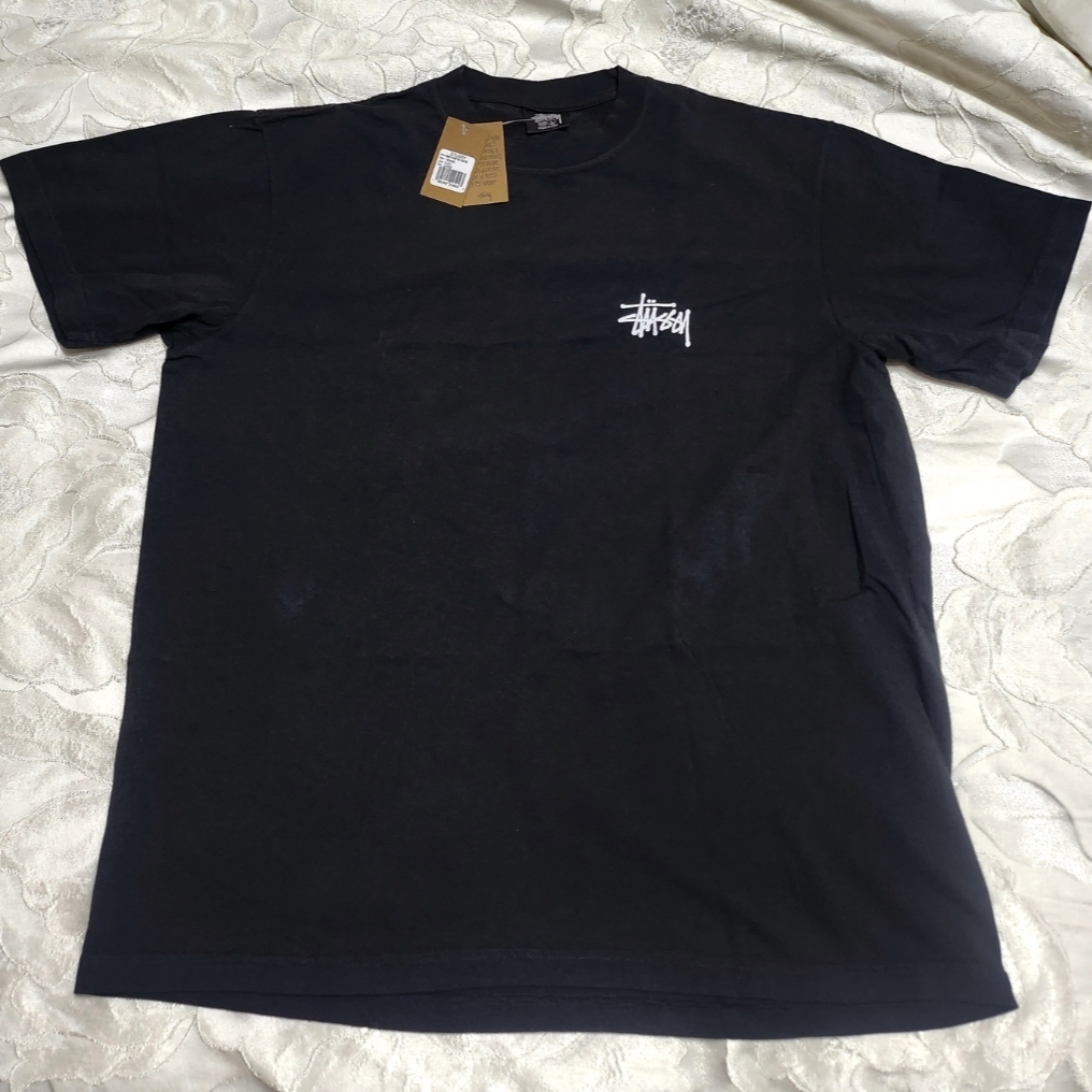 Stussy Basic Stussy Pigment Dyed T-Shirt Black 2022 착용 스타일 - 2