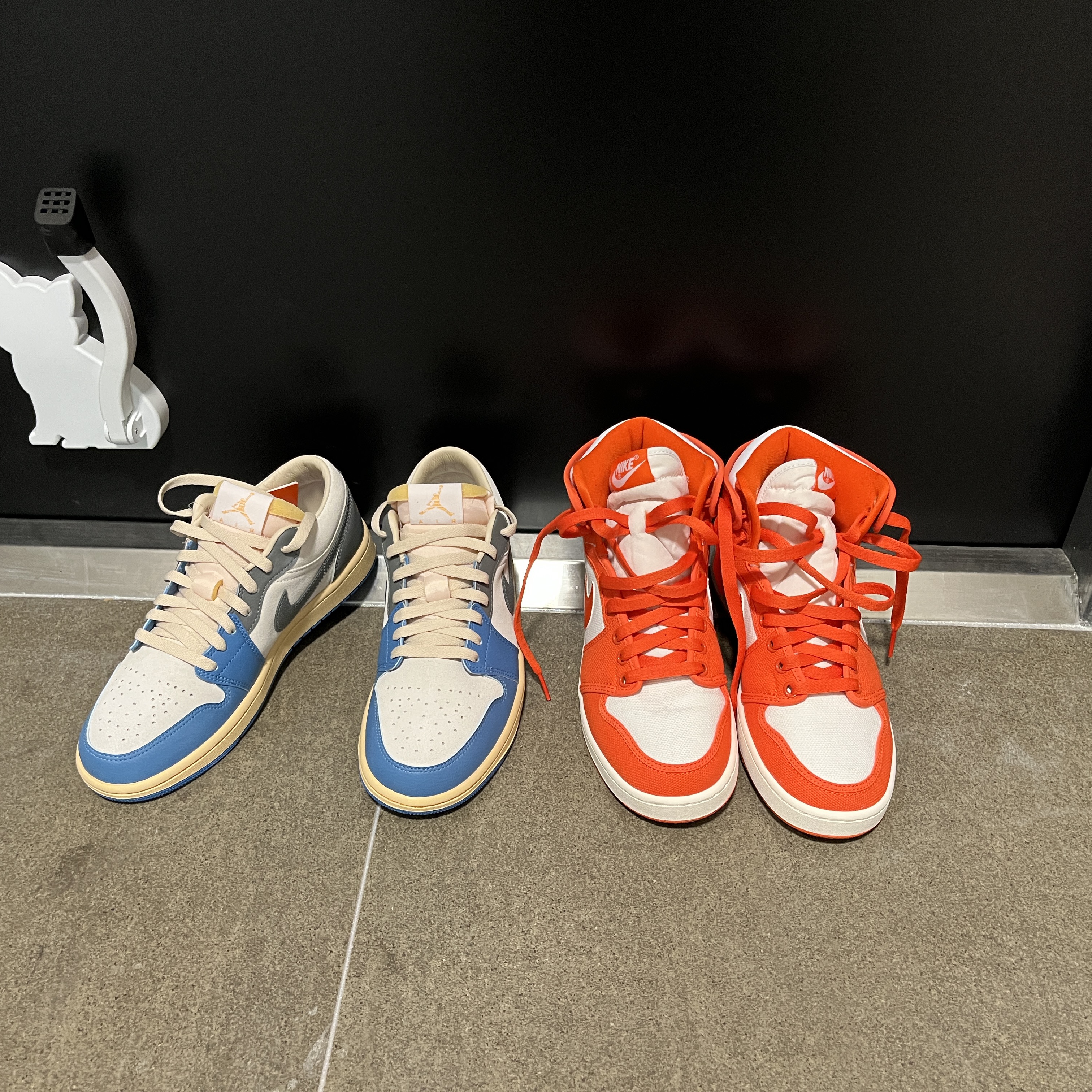 Jordan 1 Low SE Tokyo 96, Jordan 1 KO Rush Orange 착용 스타일 - 1