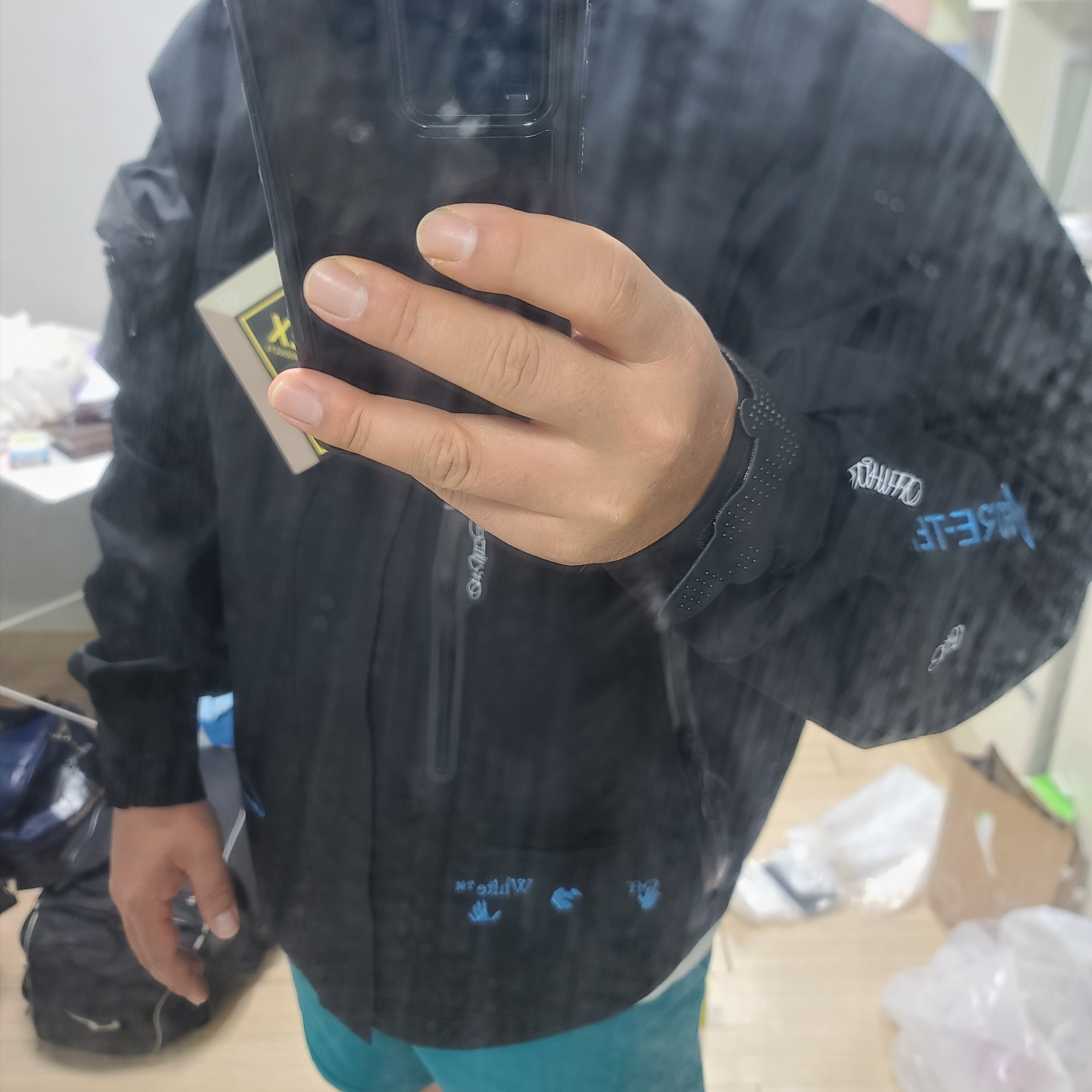 Nike x Off-White NRG Gore-Tex Jacket Black - Asia 착용 스타일