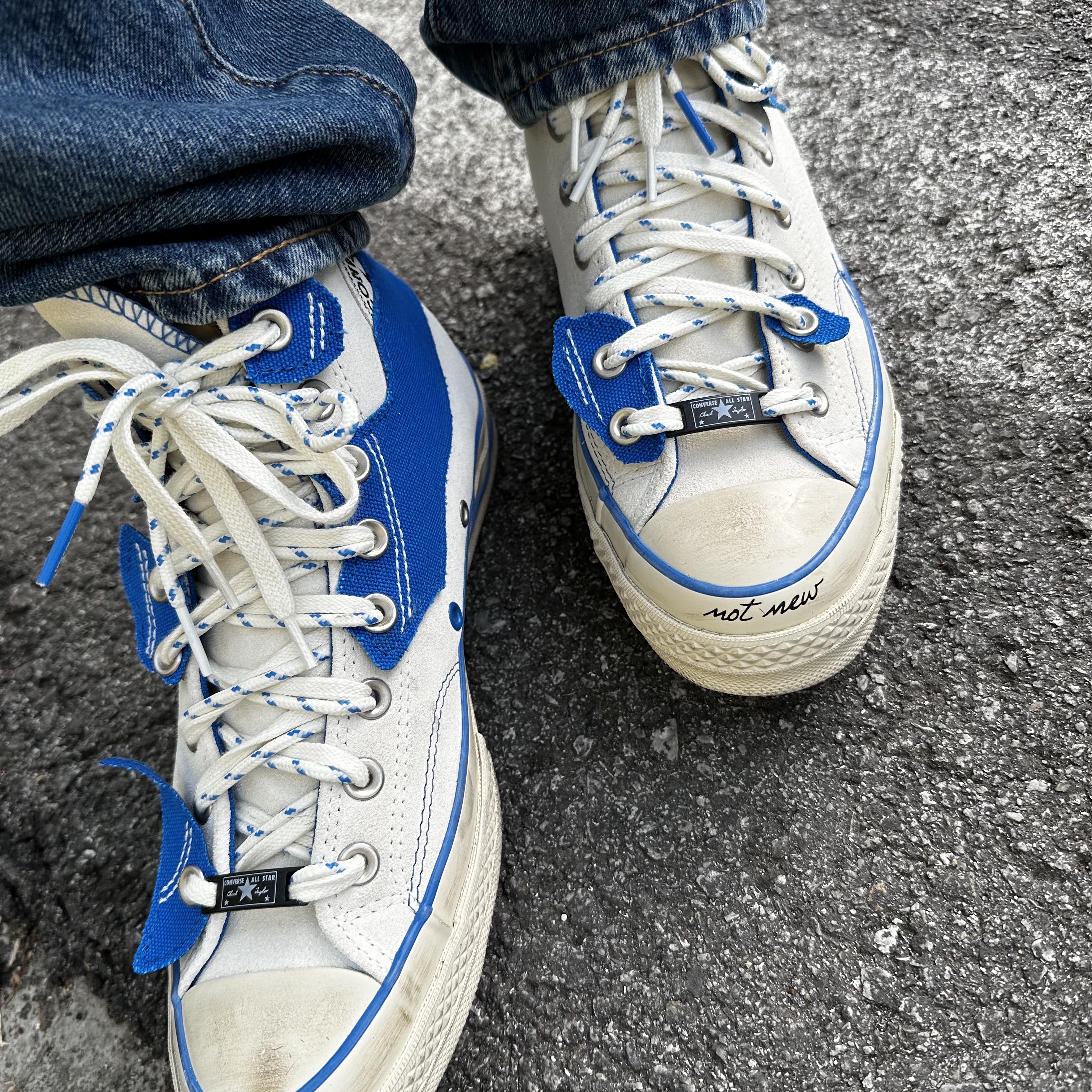 Converse x Ader Error Chuck 70 High White 착용 스타일