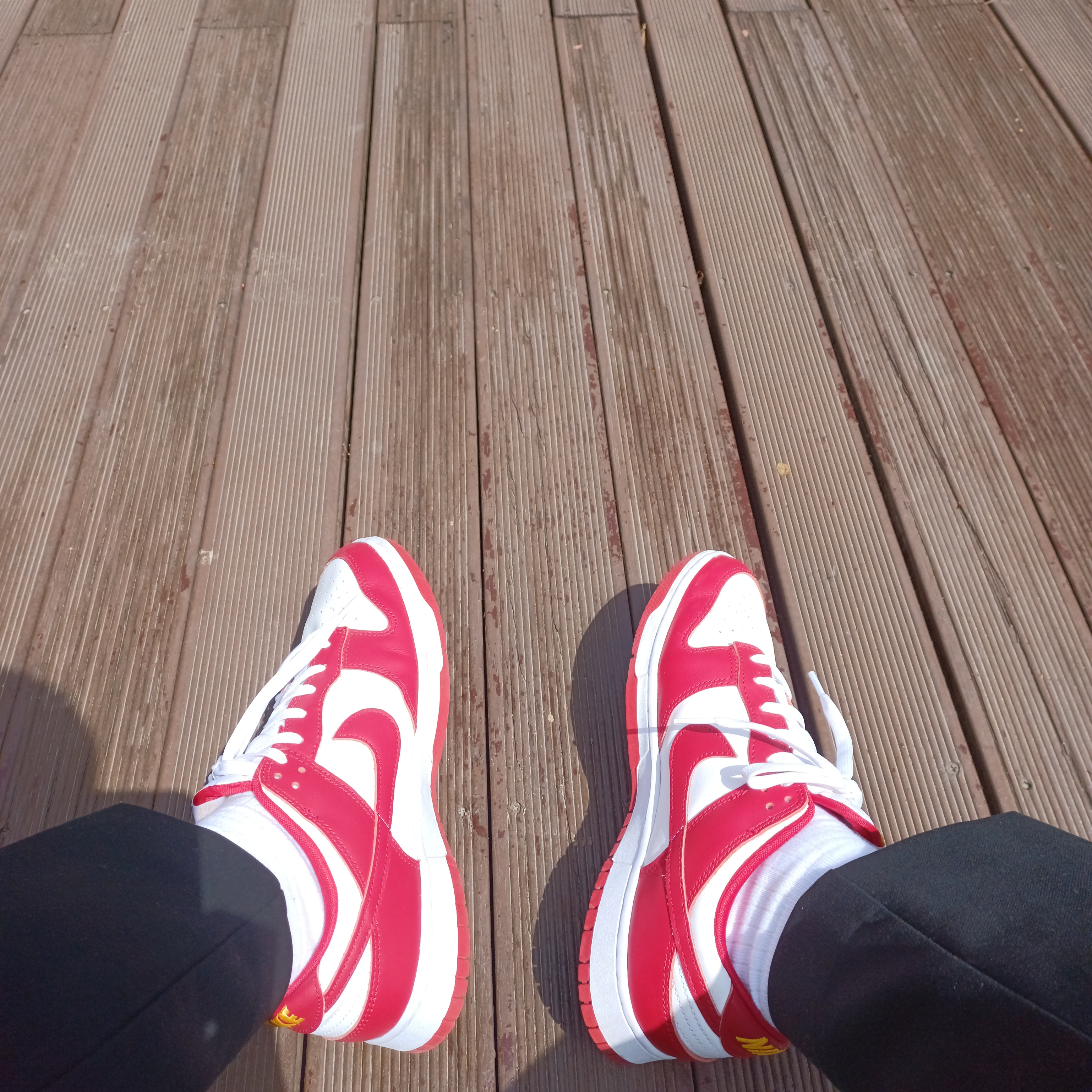 Nike Dunk Low Retro Gym Red 착용 스타일 - 1