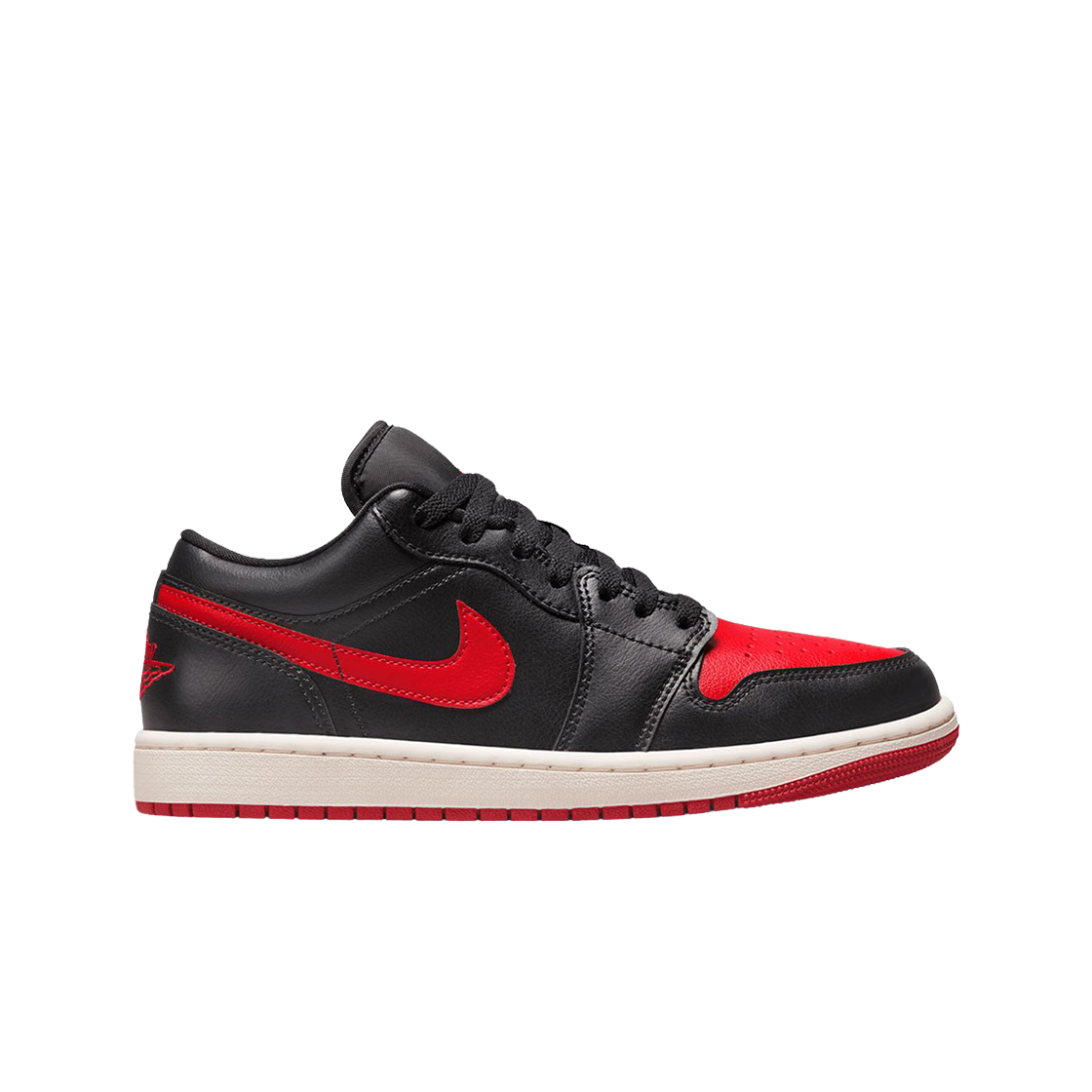 (W) 조던 1 로우 블랙 짐레드((W) Jordan 1 Low Black Gym Red)