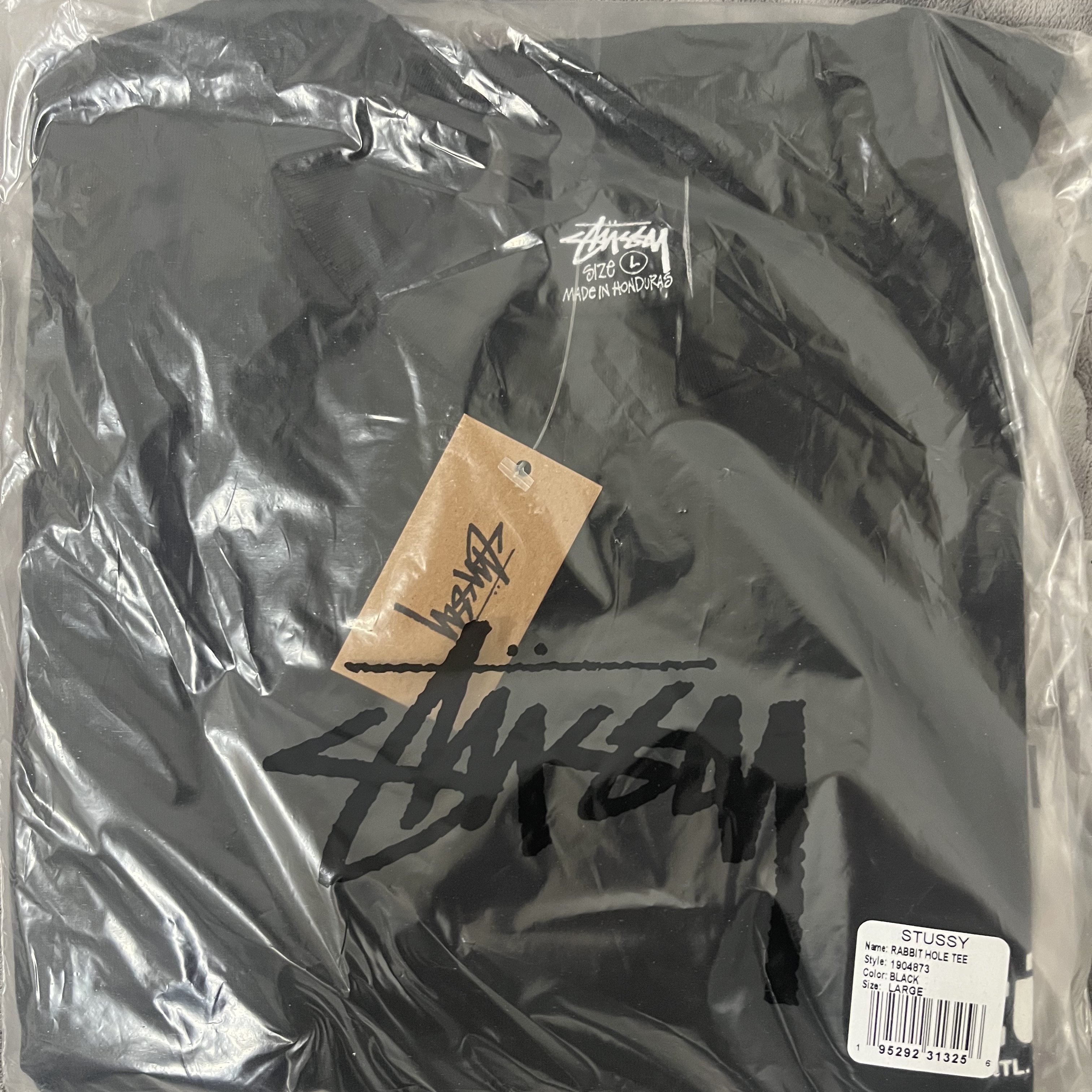 Stussy Rabbit Hole T-Shirt Black 착용 스타일