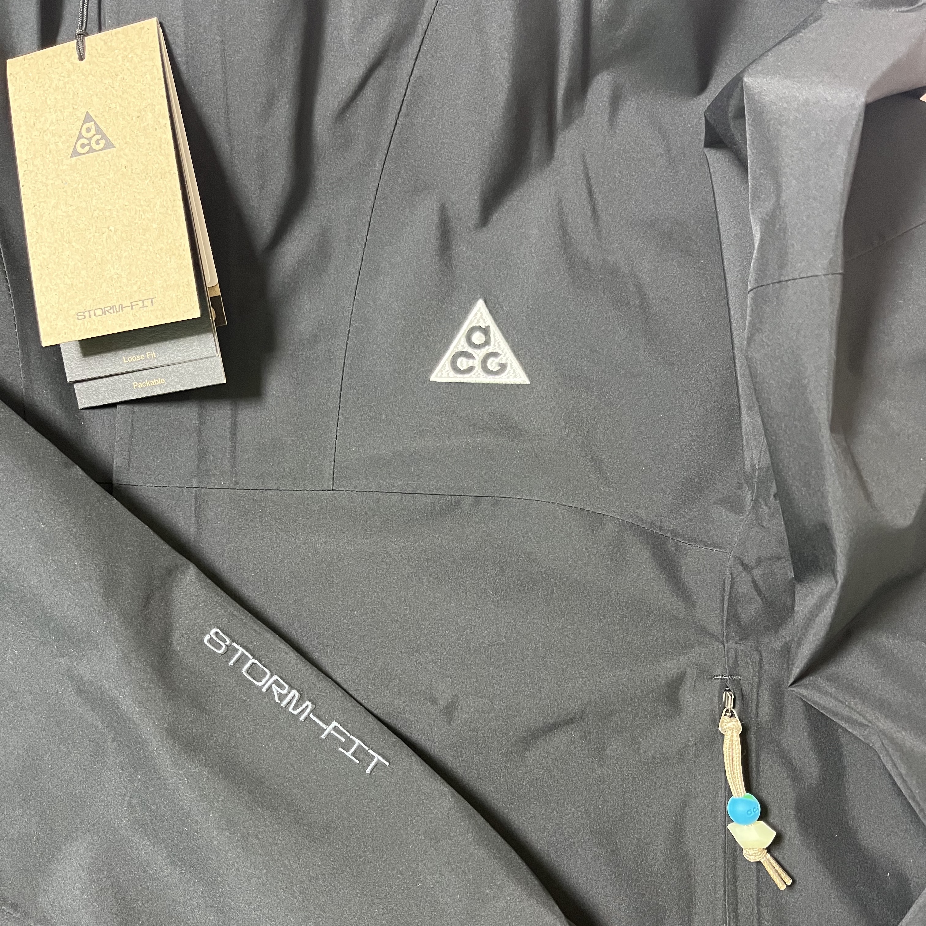 Nike ACG Storm-Fit ADV Cascade Rains Full Zip Jacket Black - Asia 착용 스타일 - 1