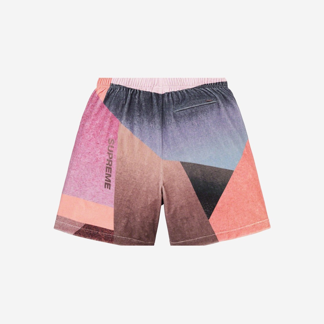 Supreme Geo Velour Shorts Pink - 23SS 상세 이미지 2