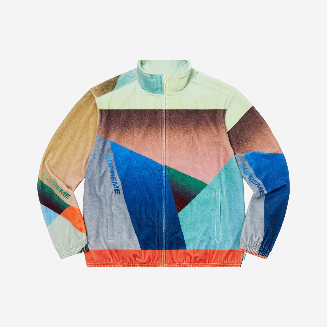 Supreme Geo Velour Track Jacket Multicolor - 23SS 상세 이미지 1