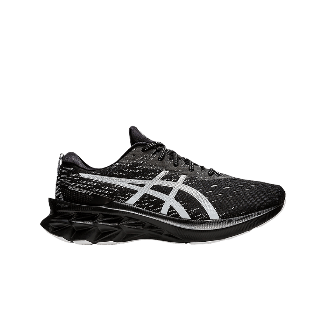 아식스 노바블라스트 2 와이드 블랙 퓨어 실버(Asics Novablast 2 Wide Black Pure Silver) - 1