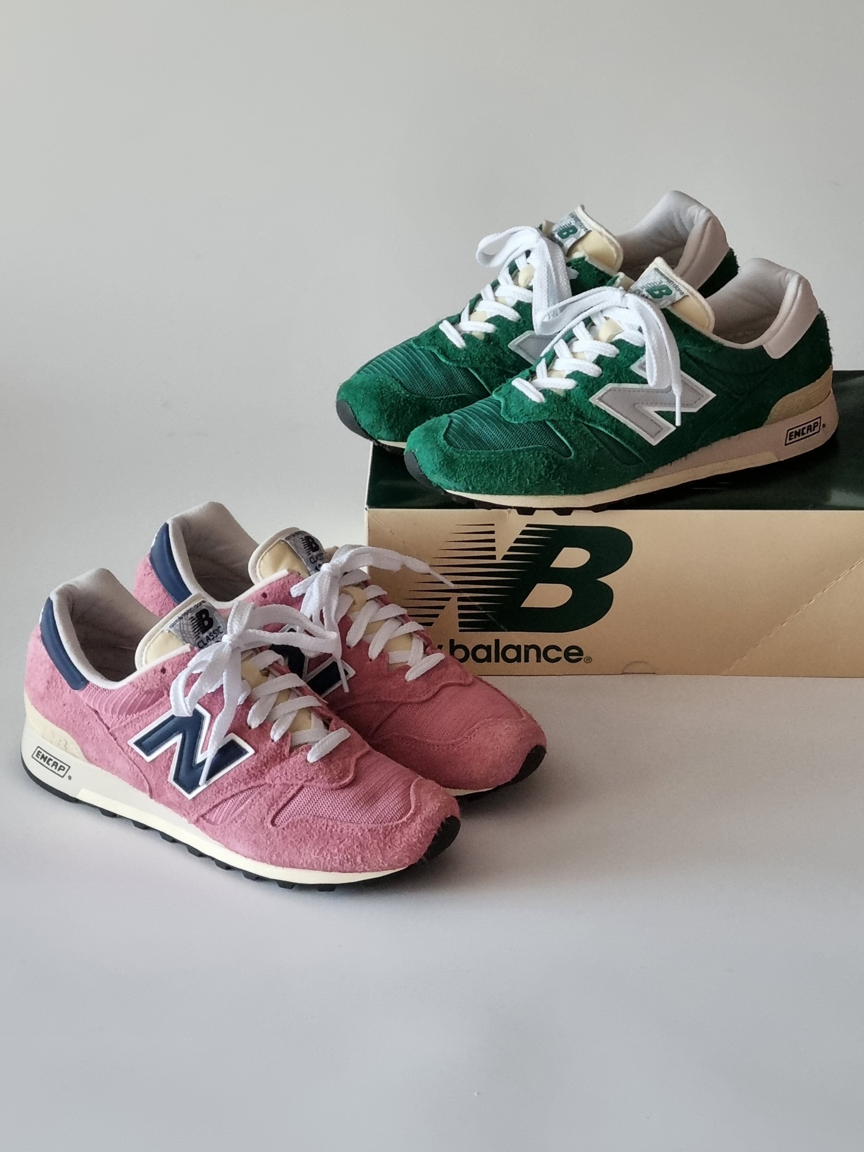 New Balance x Aime Leon Dore 1300 Dusty Pink, New Balance x Aime Leon Dore 1300 Botanical Green 착용 스타일
