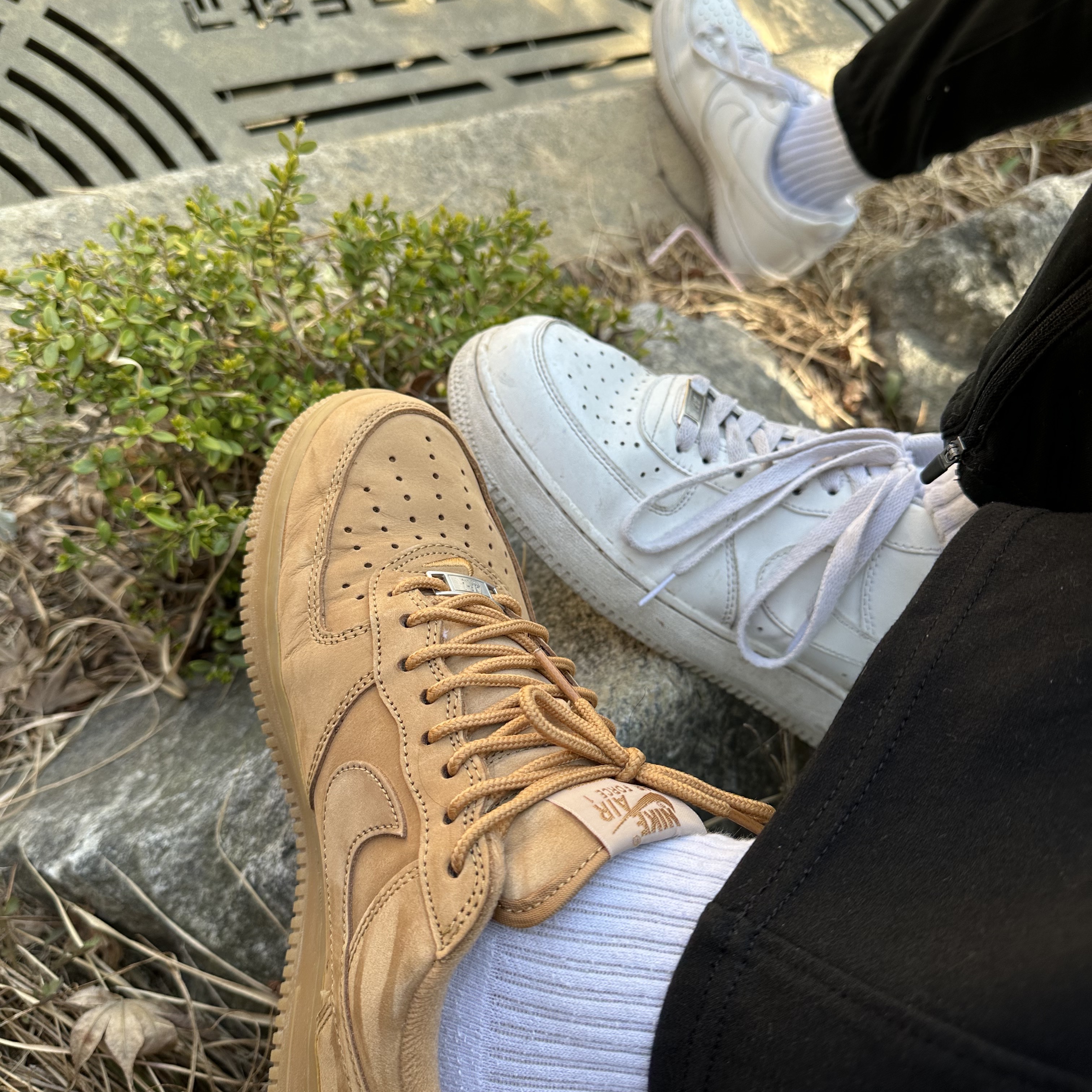 Nike x Supreme Air Force 1 Low Flax 착용 스타일 - 2