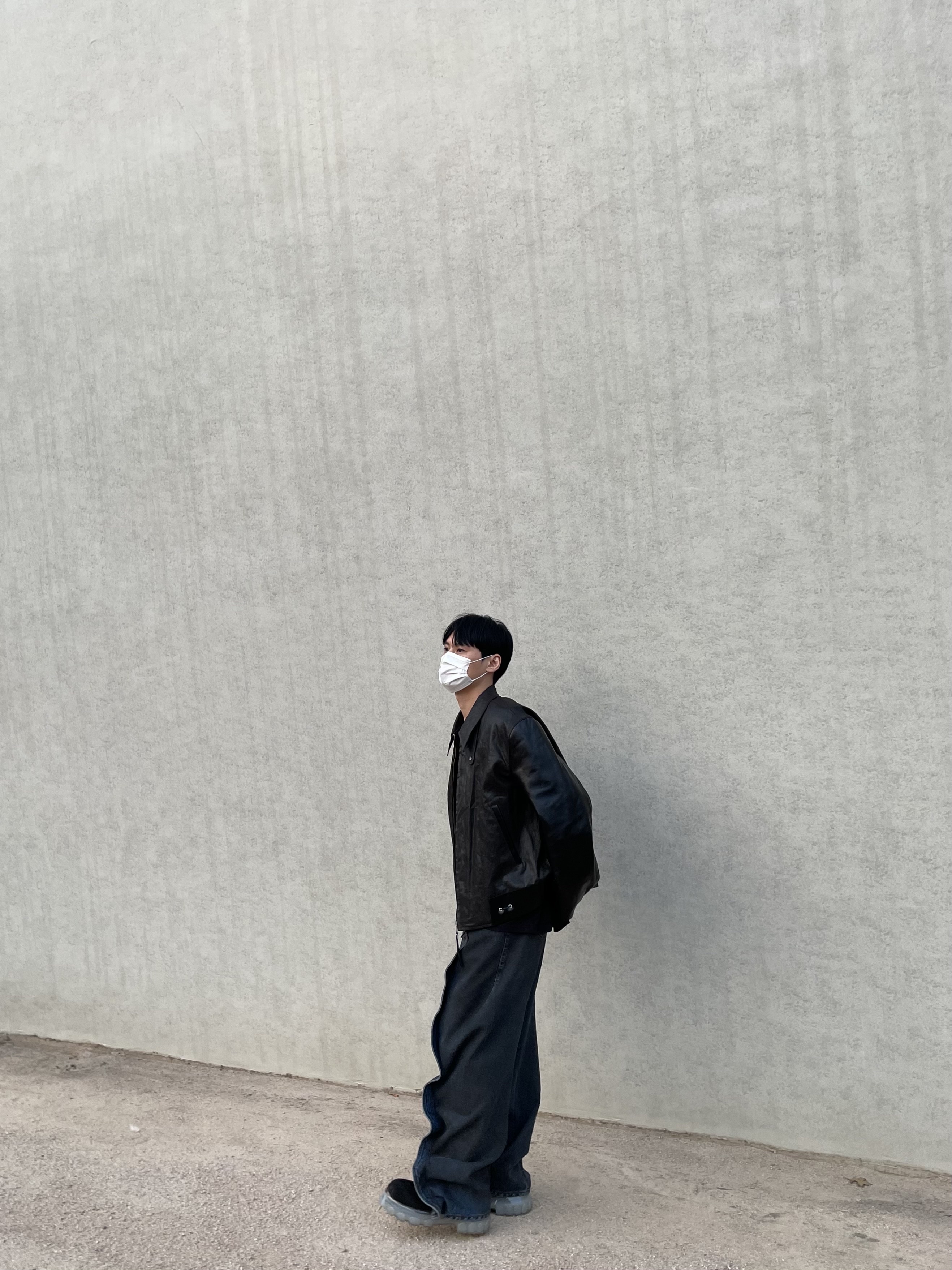 Our Legacy Reversible Varsity Jacket Mud Dyed Cotton 착용 스타일 - 2