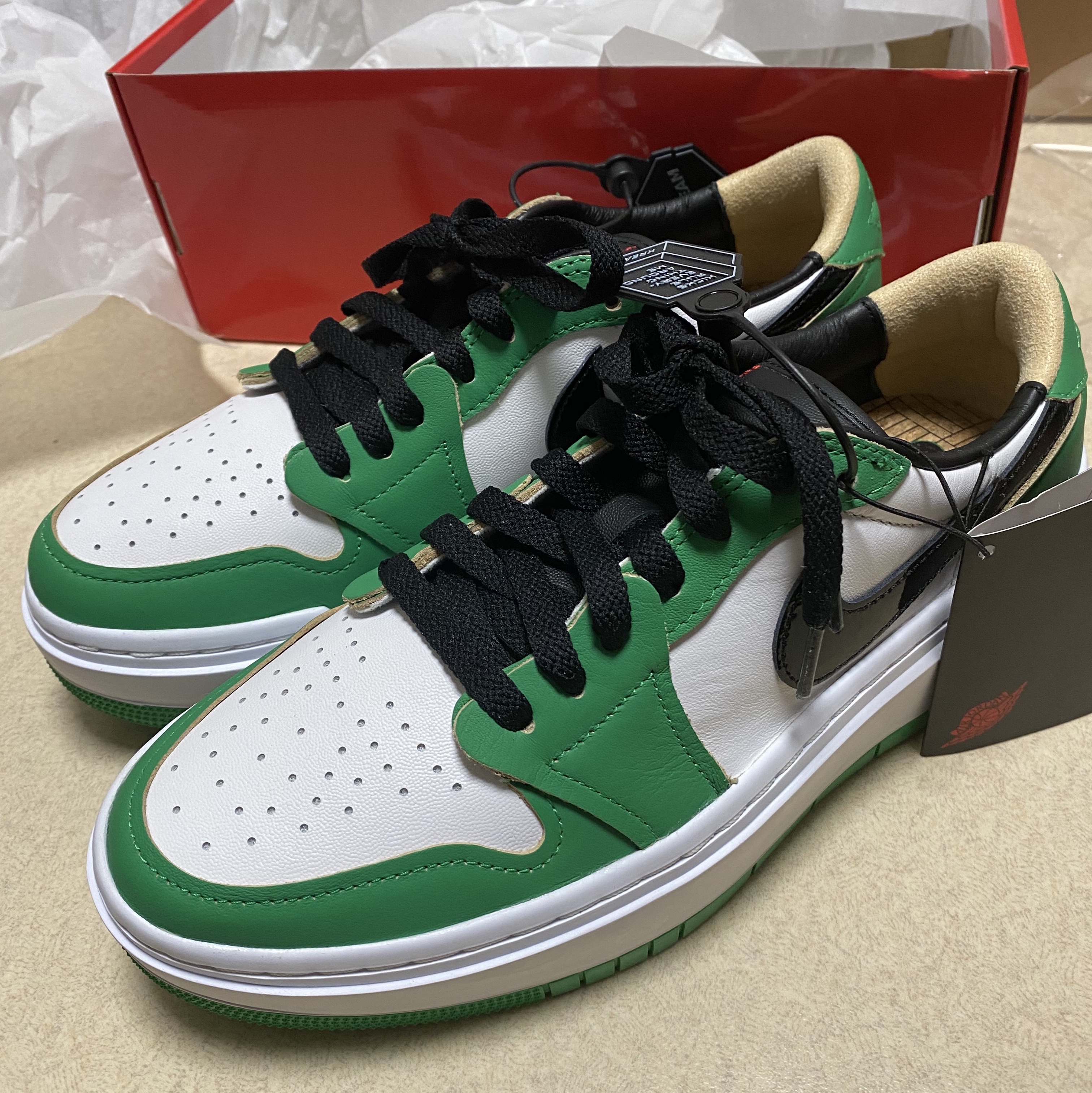(W) Jordan 1 Elevate Low SE Lucky Green 착용 스타일