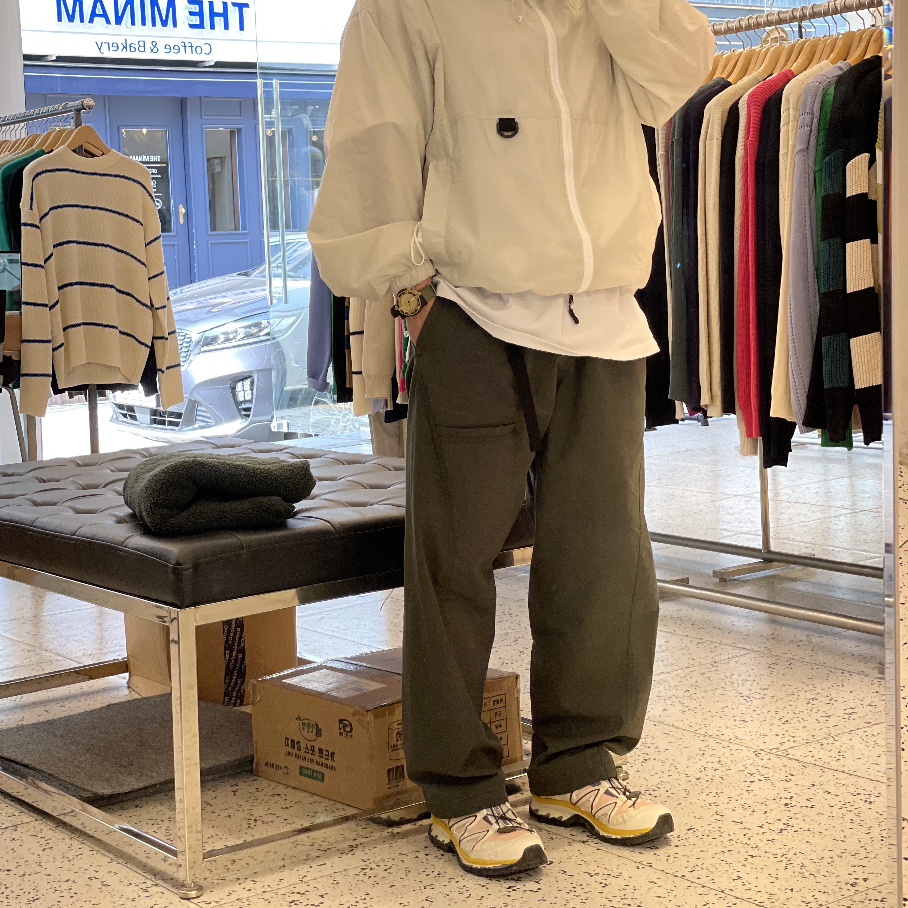 Salomon XT-Quest ADV Vanilla Ice 착용 스타일