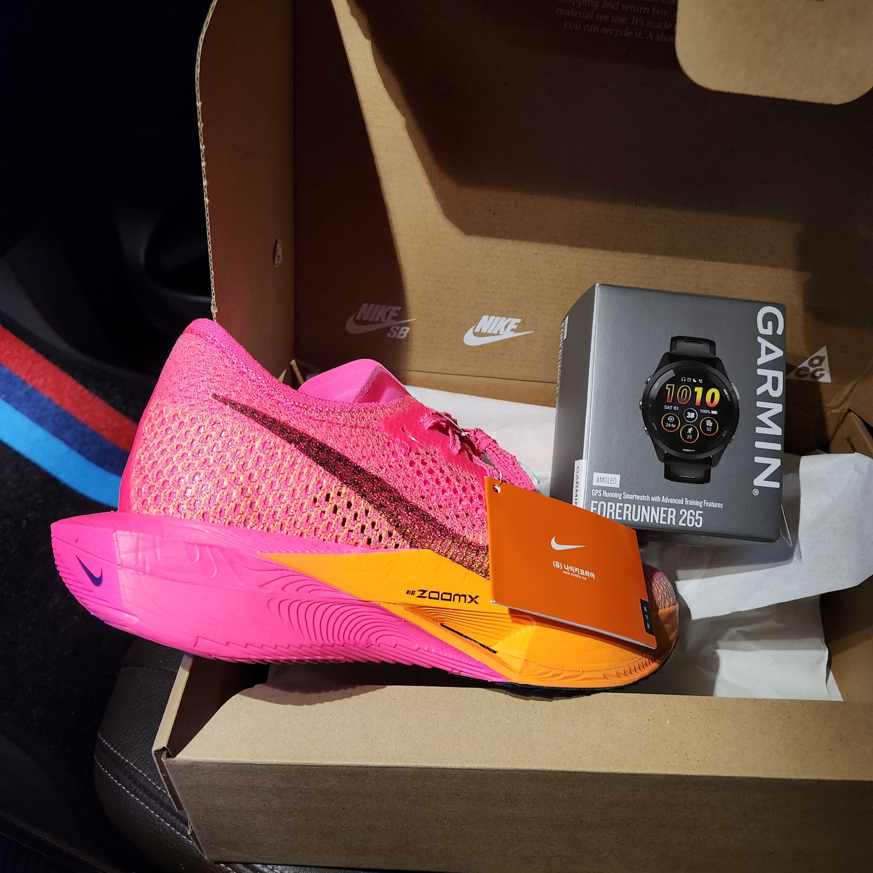 Nike ZoomX Vaporfly Next% 3 Hyper Pink 착용 스타일 - 1