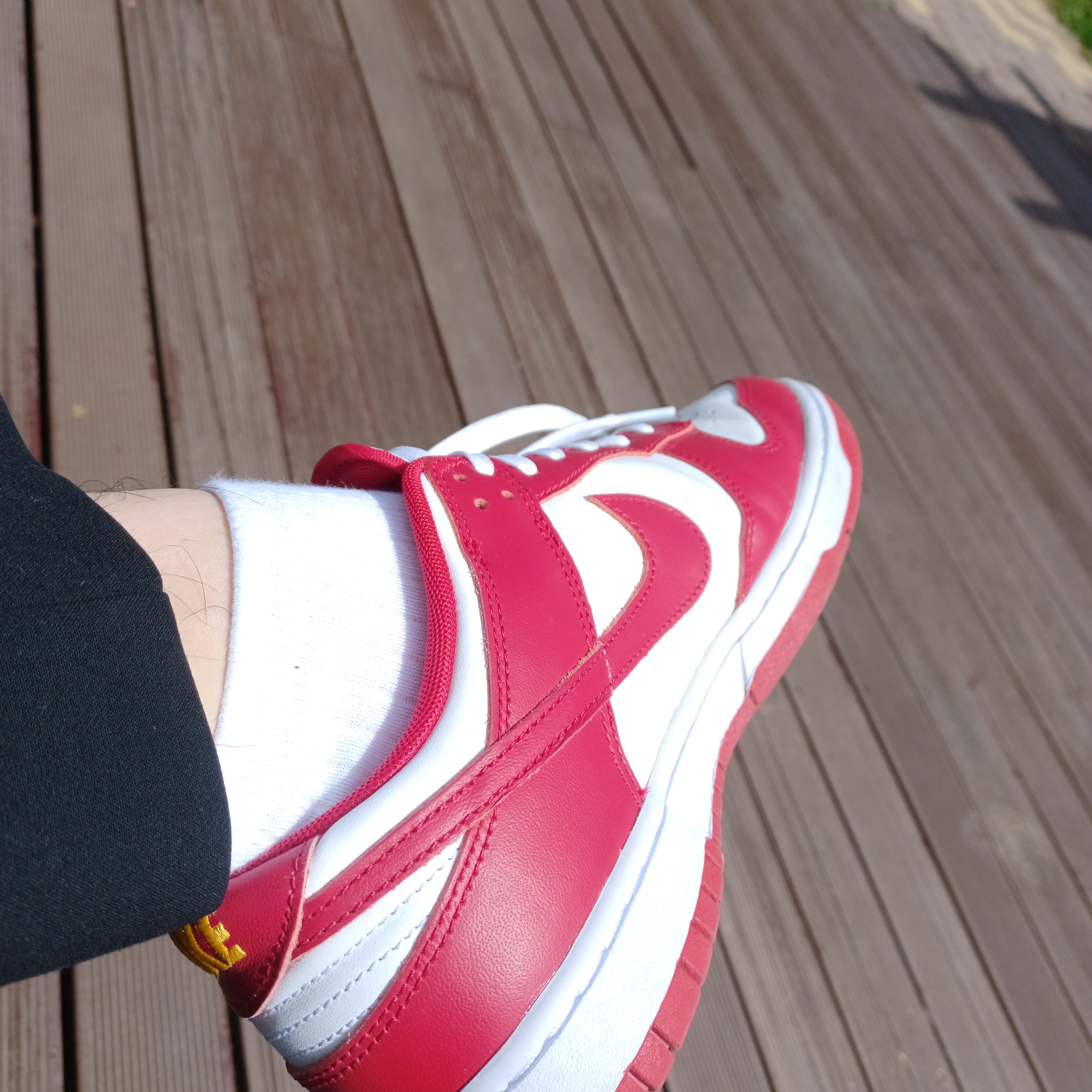 Nike Dunk Low Retro Gym Red 착용 스타일 - 2
