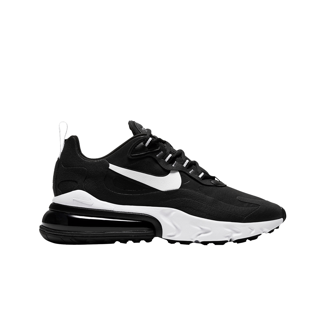 (W) 나이키 에어맥스 270 리액트 블랙 화이트((W) Nike Air Max 270 React Black White)