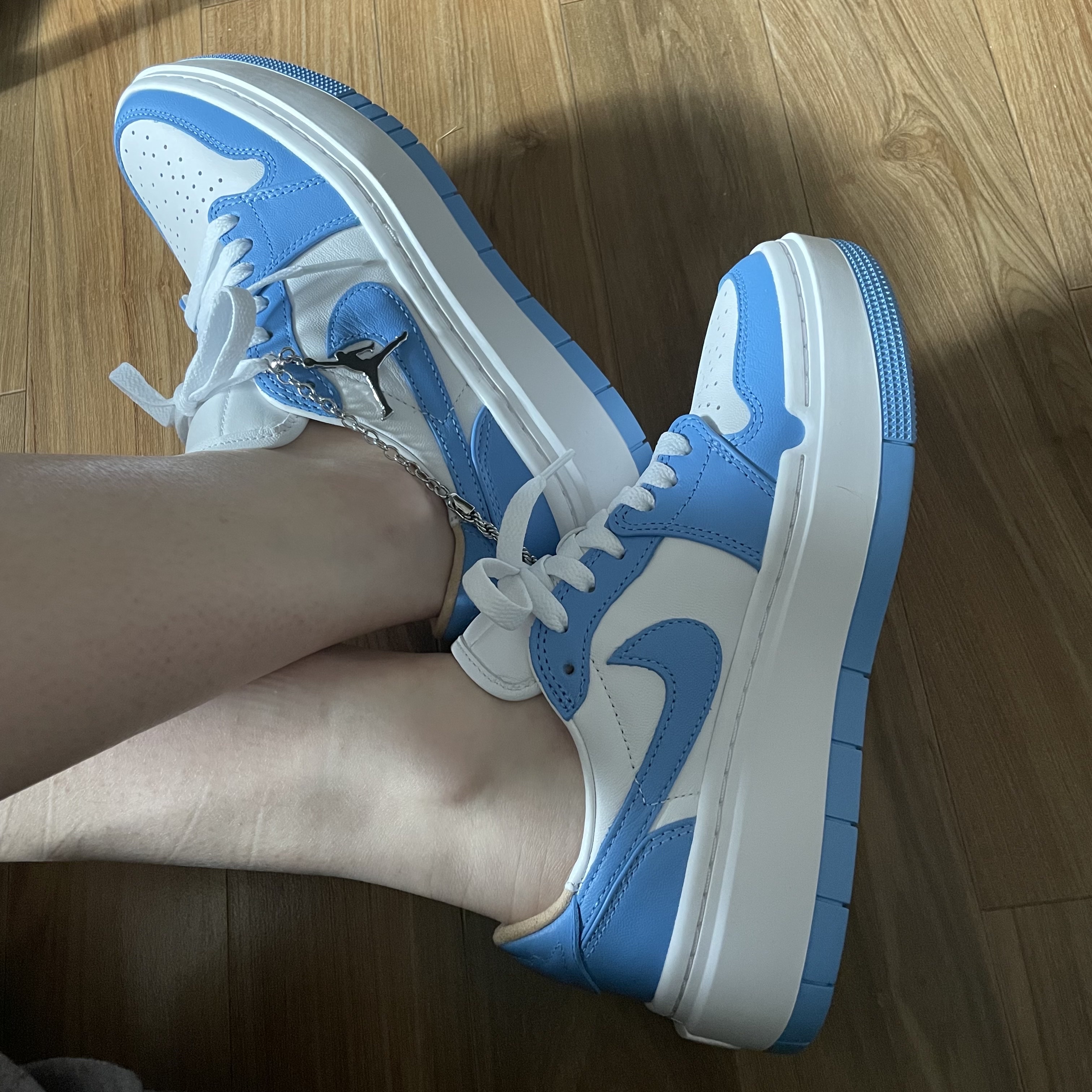 (W) Jordan 1 Elevate Low SE University Blue 착용 스타일