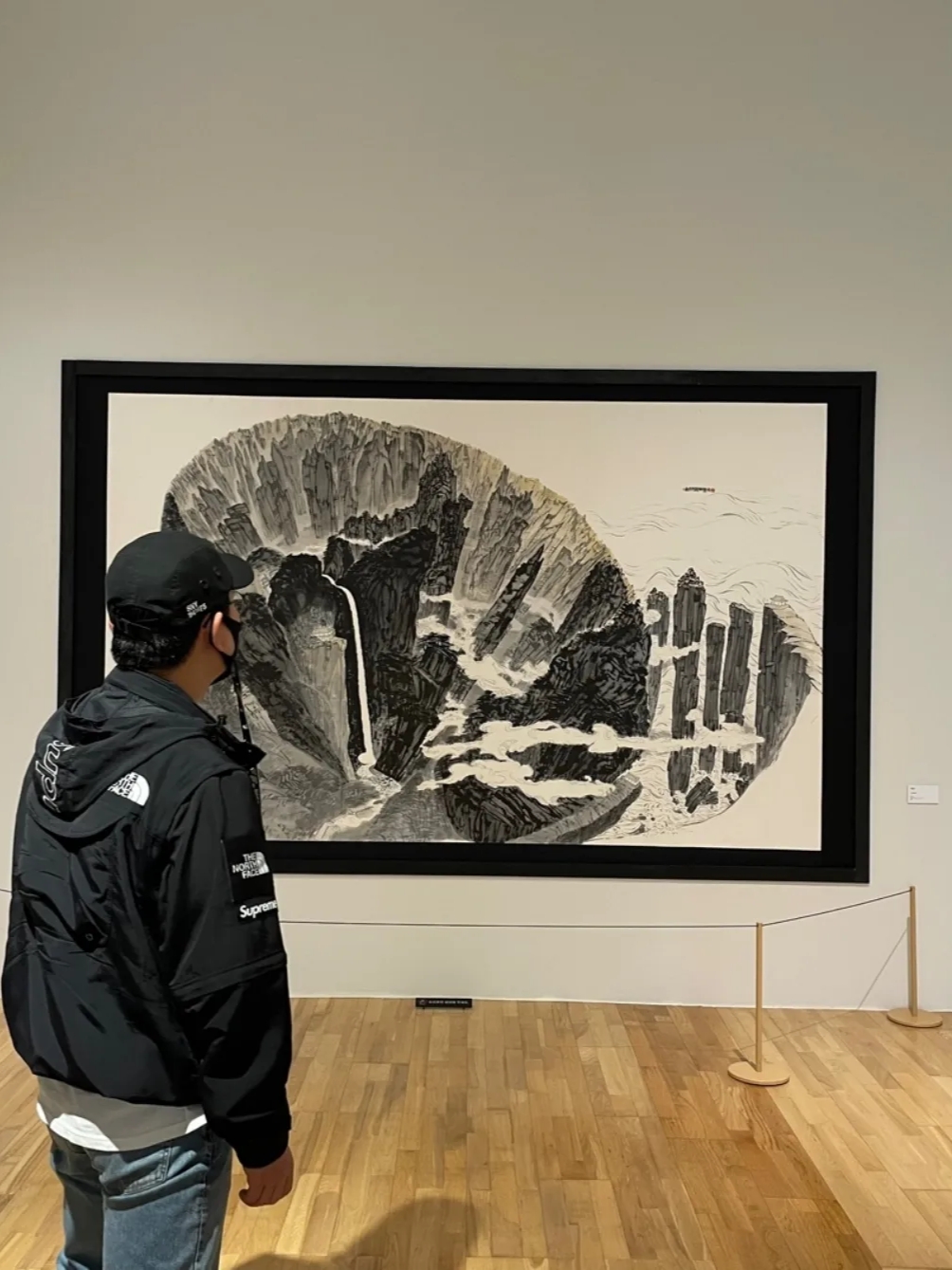 Supreme x The North Face Trekking Convertible Jacket Black - 22SS, Jordan 1 x Travis Scott Retro High OG SP Mocha 착용 스타일 - 4