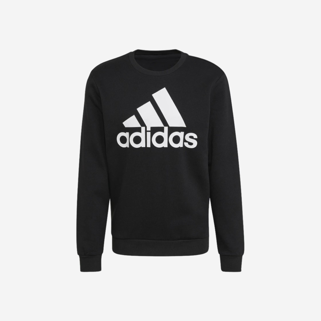 Adidas Essentials Big Logo Sweatshirt Black - KR Sizing 상세 이미지 1