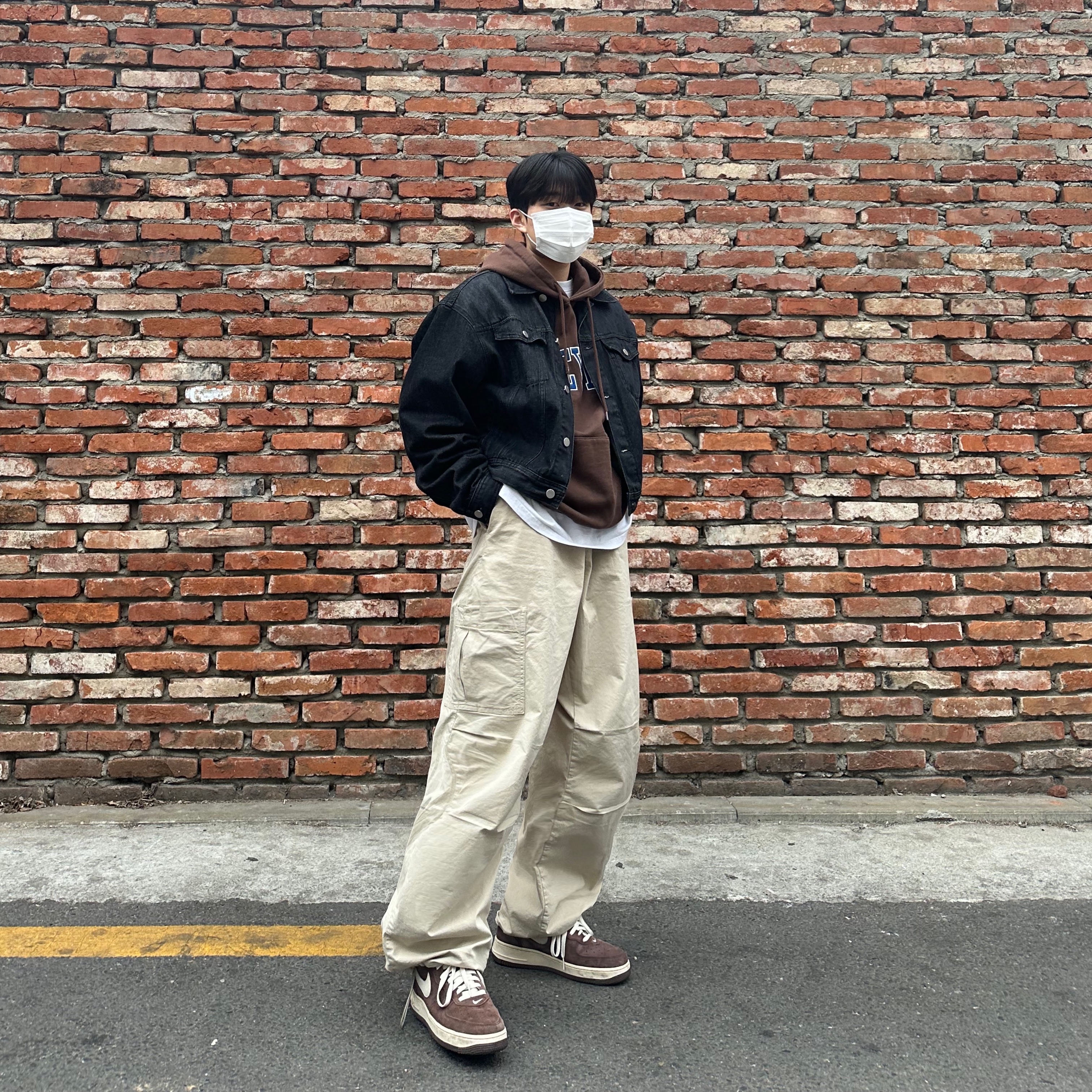 Nike Air Force 1 Mid '07 QS Chocolate 착용 스타일 - 2
