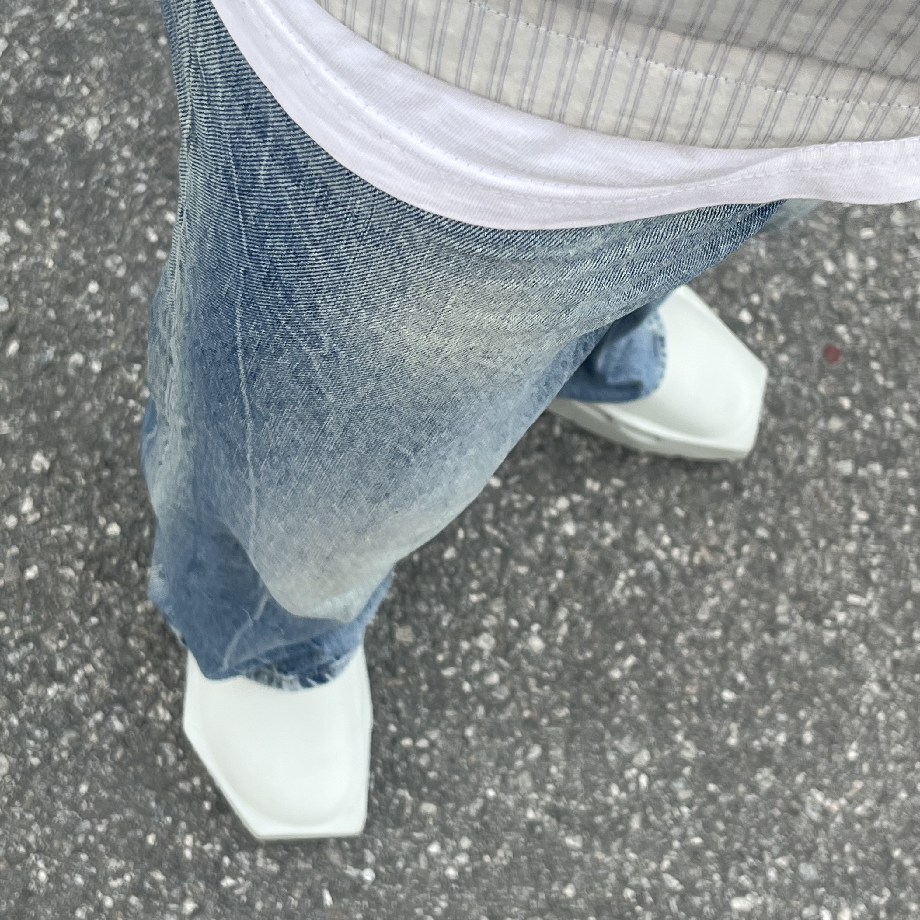 (W) Jordan Hex Mule SP Light Silver, Nike x Kim Jones Reversible Wind Breaker Navy - US/EU 착용 스타일 - 2