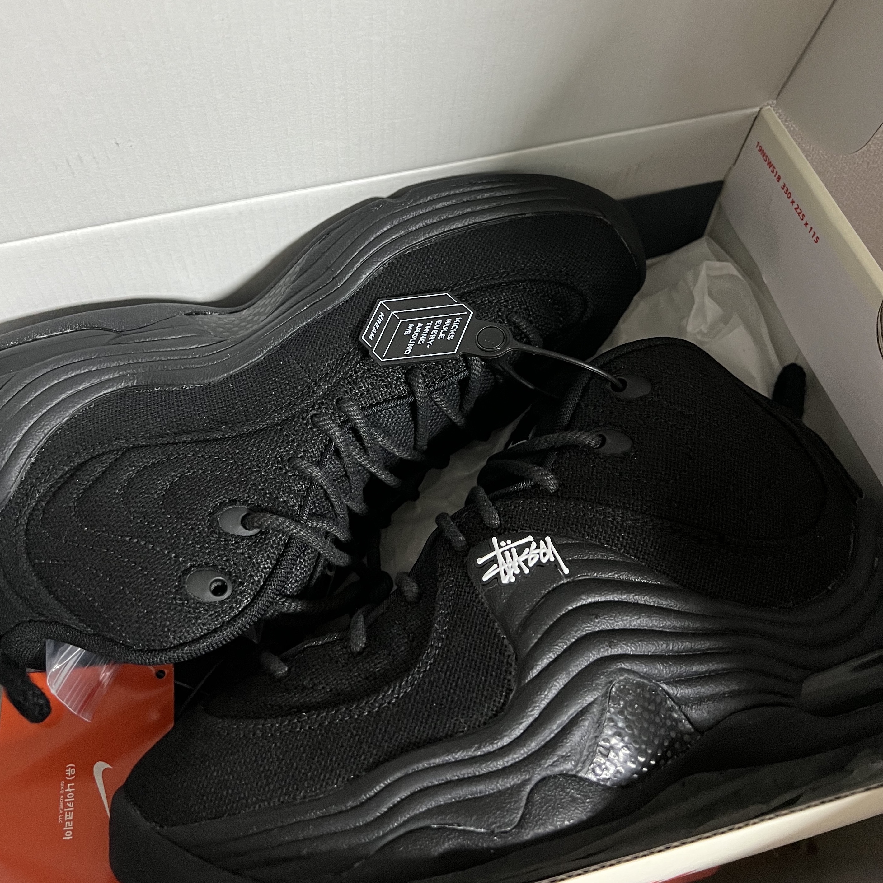 Nike x Stussy Air Penny II Black 착용 스타일