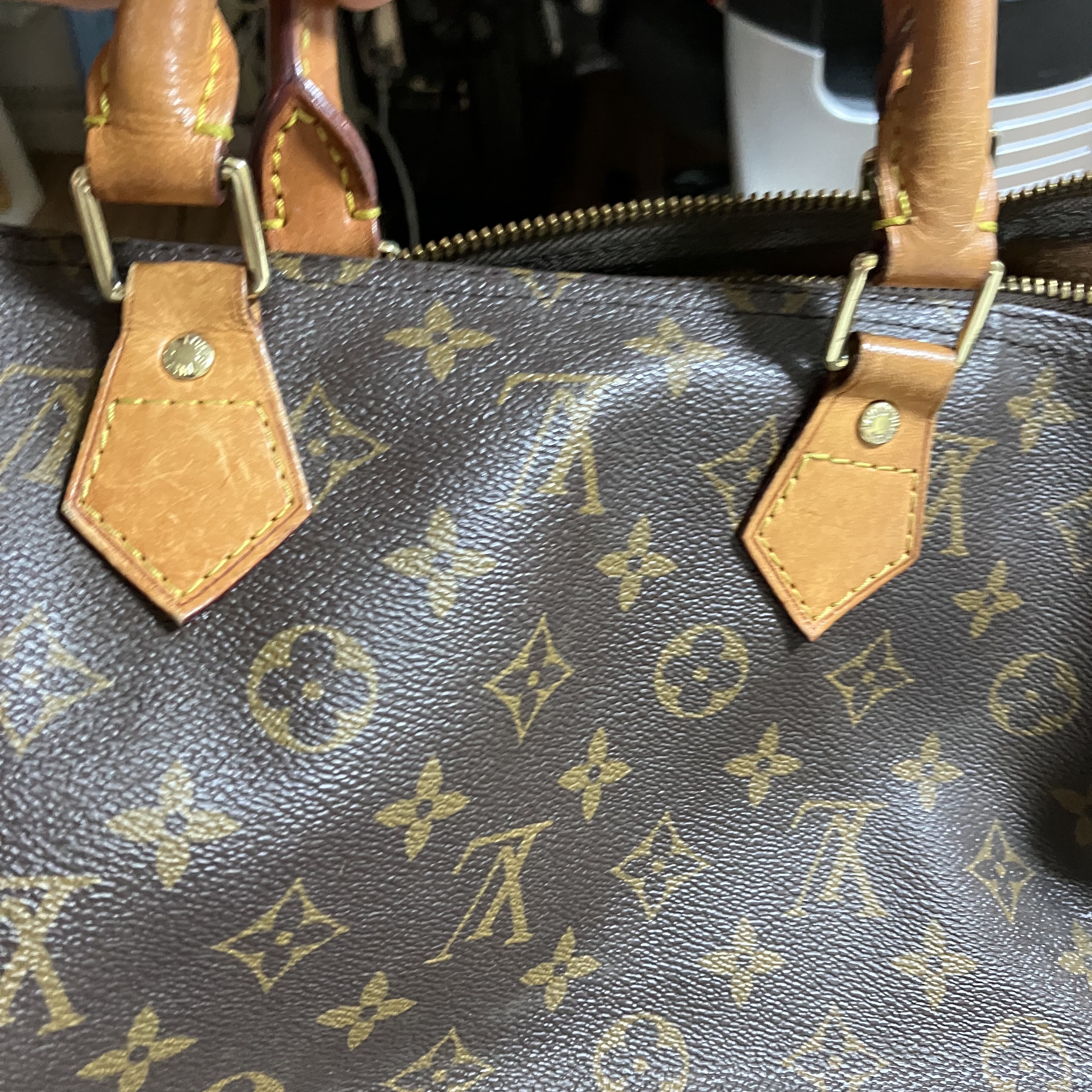 Louis Vuitton Nano Speedy Monogram 착용 스타일 - 2
