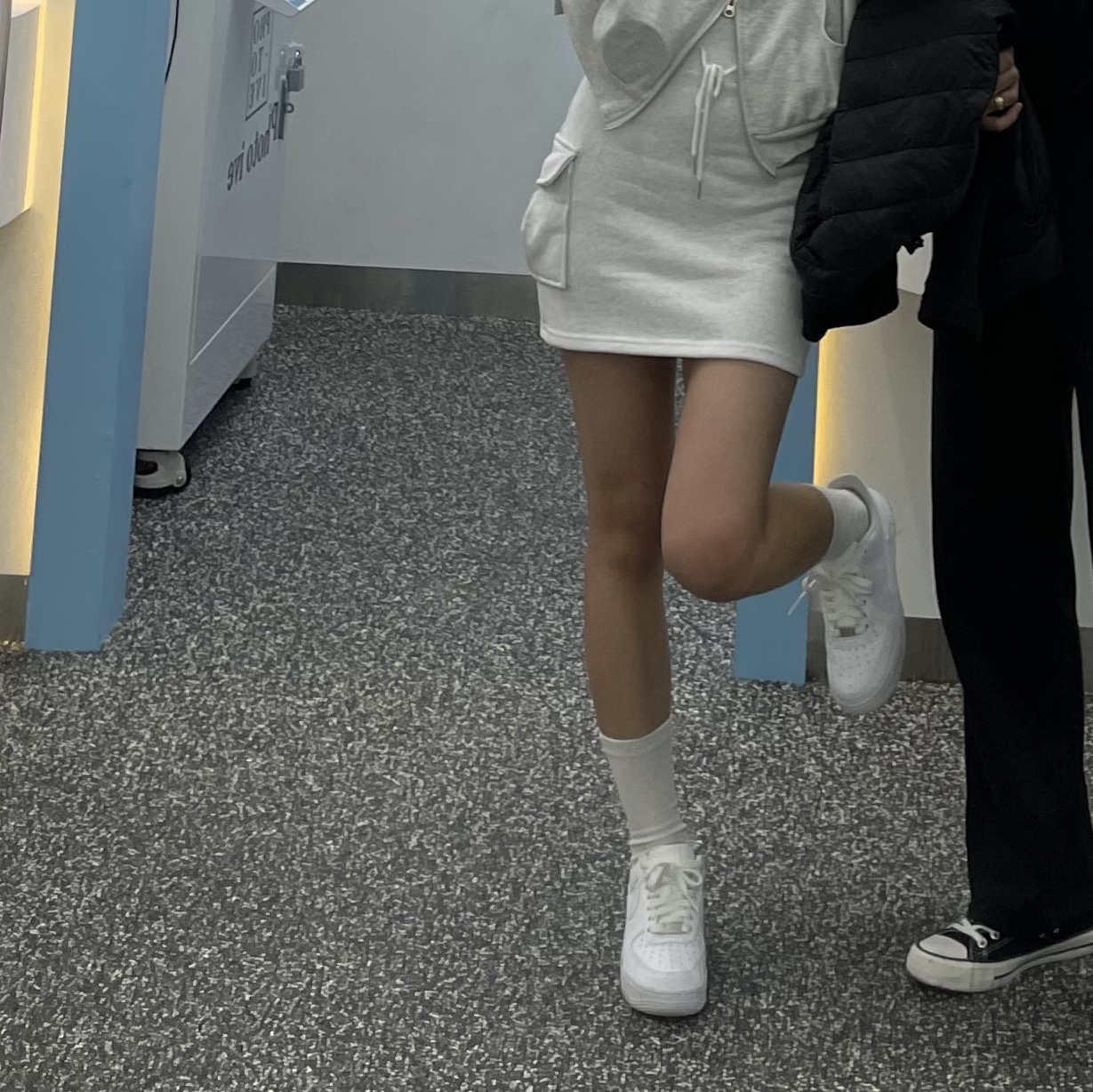 (W) Nike Air Force 1 '07 Low White 착용 스타일