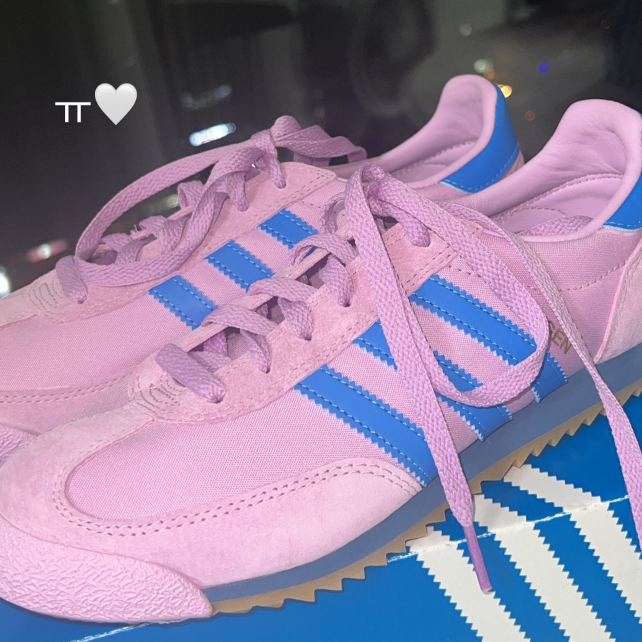 Adidas Joggen OG Bliss Lilac - Size? Exclusive 착용 스타일