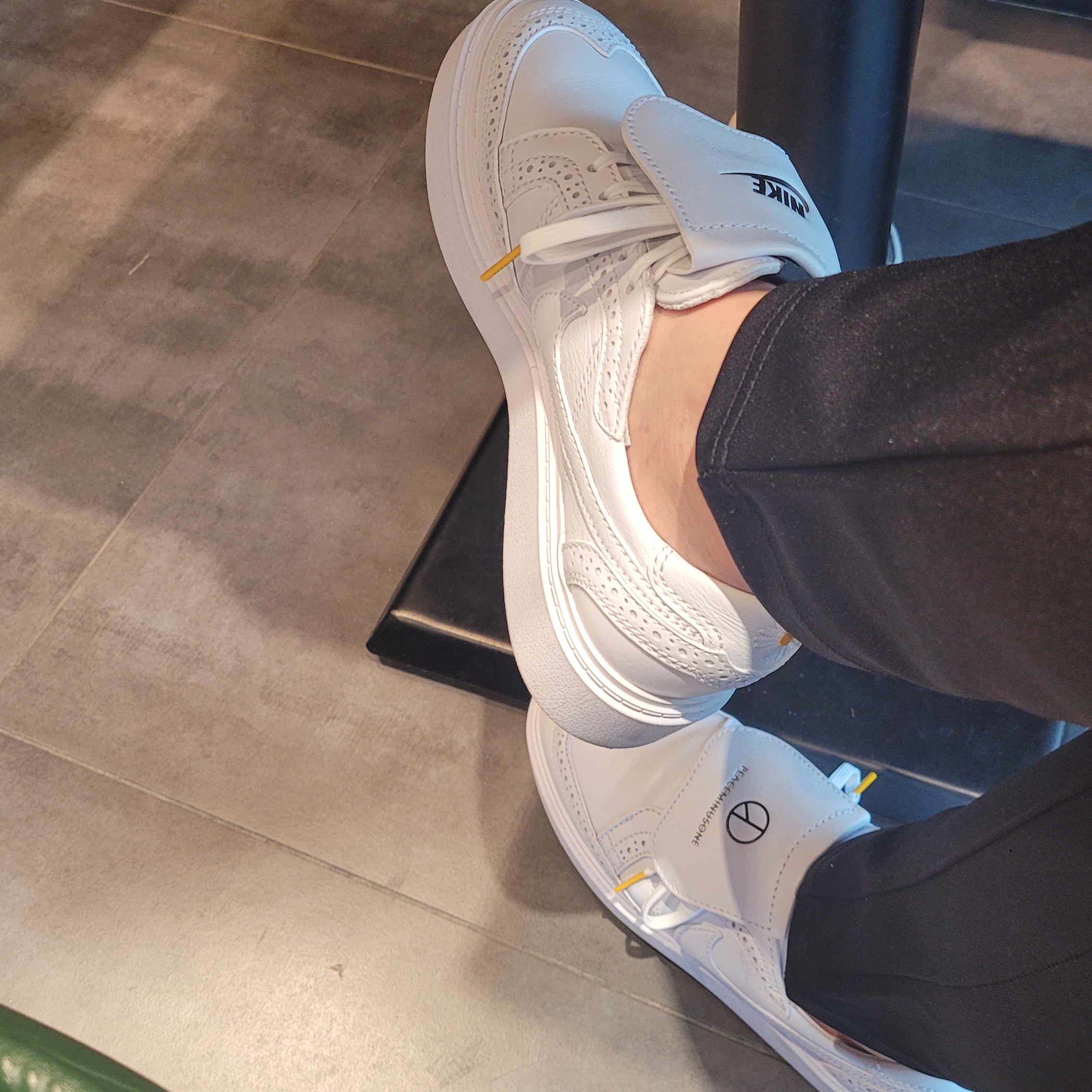 Nike x Peaceminusone Kwondo1 White 착용 스타일