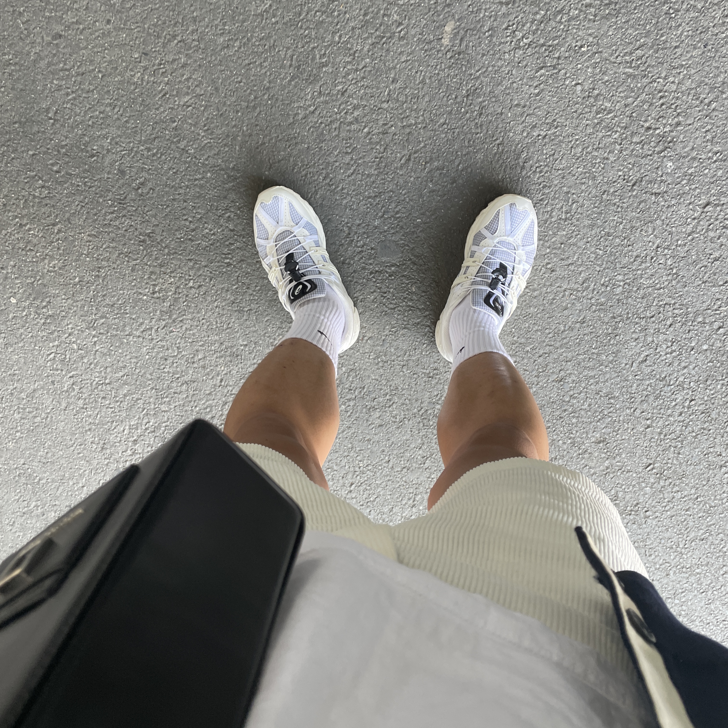 (W) Asics x Matin Kim Gel-Sonoma 15-50 Glacier Grey White 착용 스타일