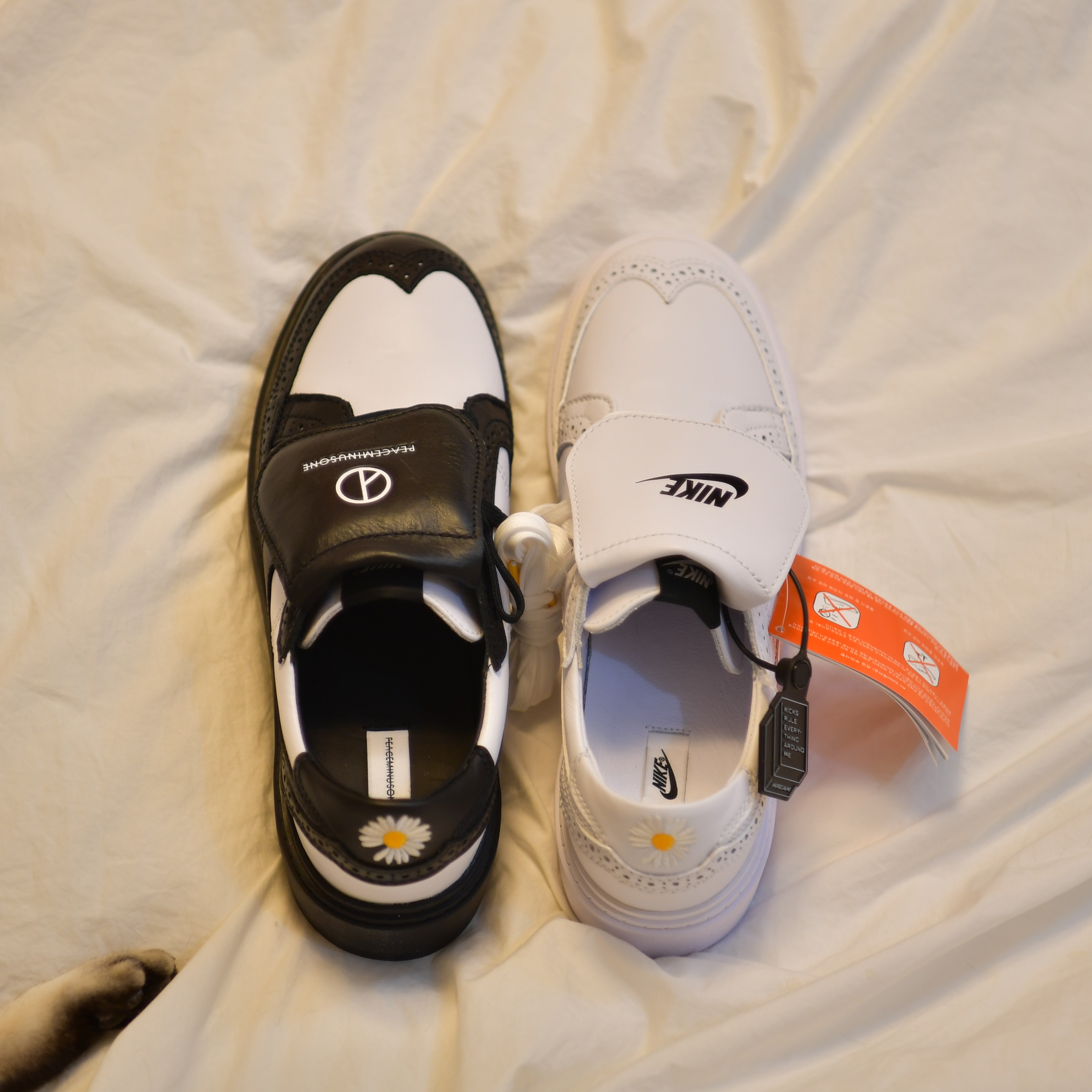 Nike x Peaceminusone Kwondo1 Black and White, Nike x Peaceminusone Kwondo1 White 착용 스타일 - 2
