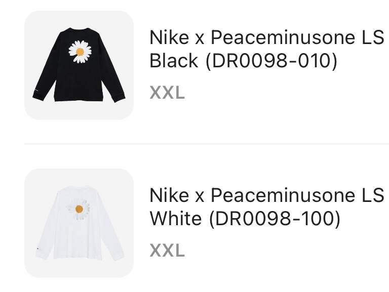 Nike x Peaceminusone LS T-Shirt Black (DR0098-010), Nike x Peaceminusone LS T-Shirt White (DR0098-100) 착용 스타일