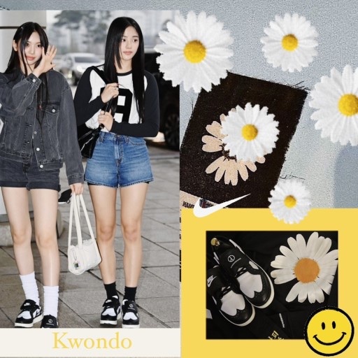 Nike x Peaceminusone Kwondo1 Black and White 착용 스타일