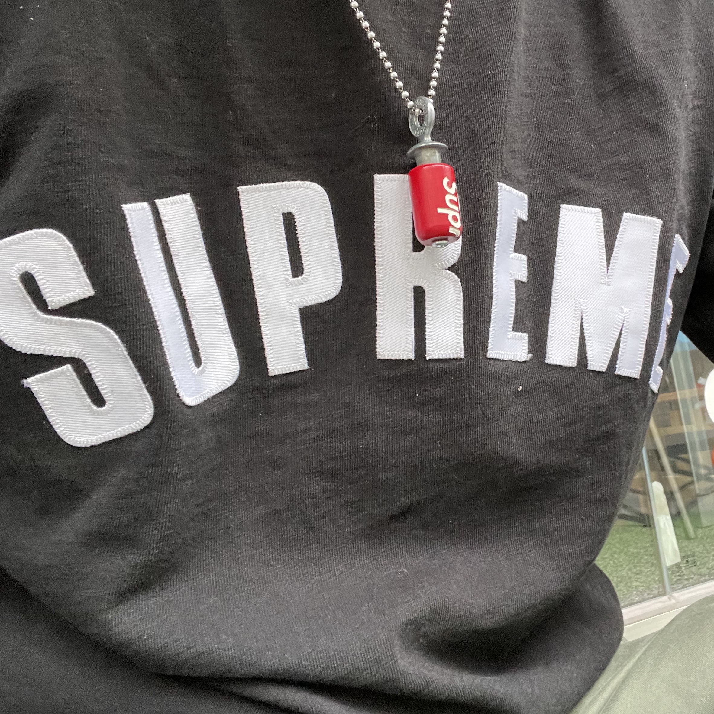 Supreme Audubon Bird Call Red - 20SS 착용 스타일