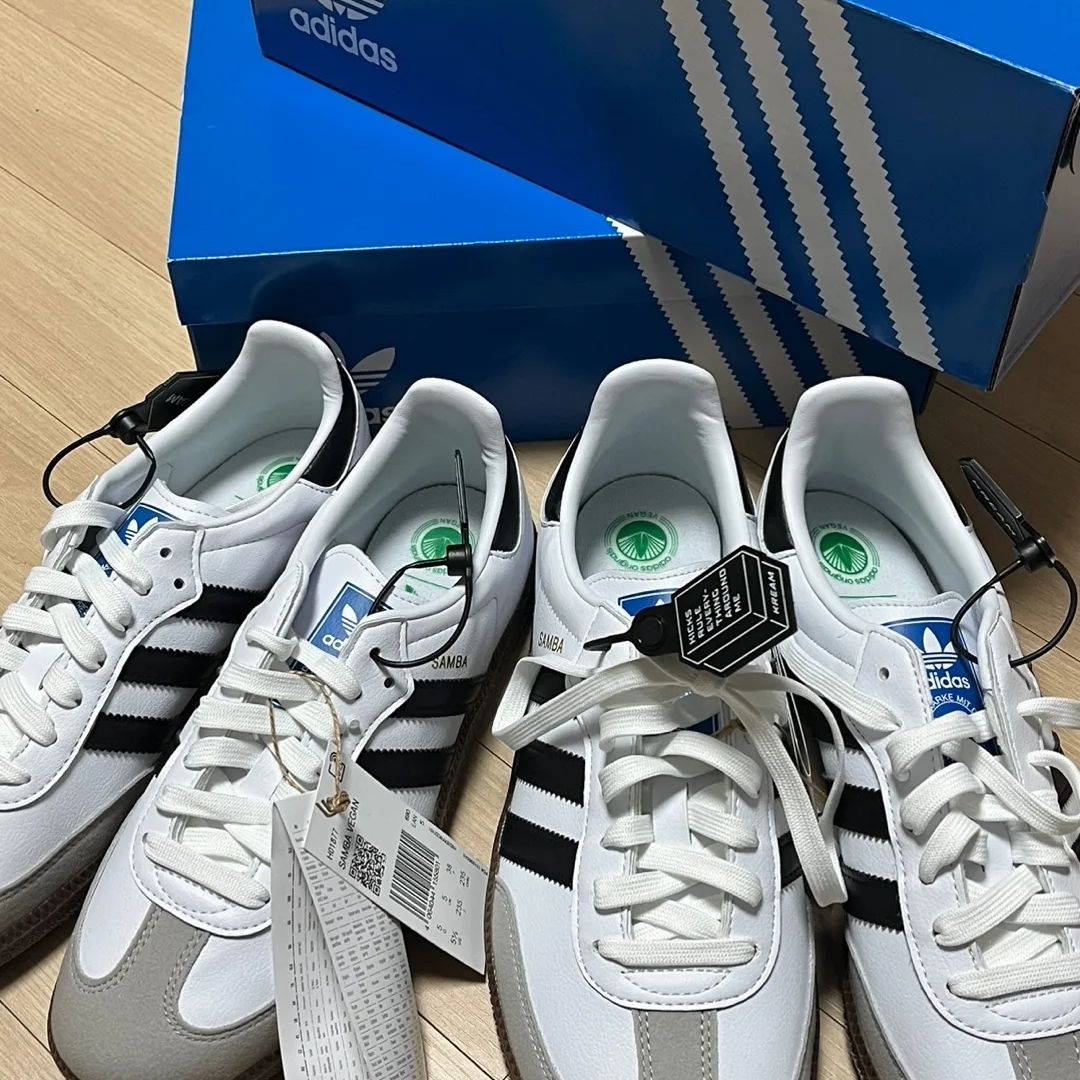 Adidas Samba Vegan White Black 착용 스타일 - 4