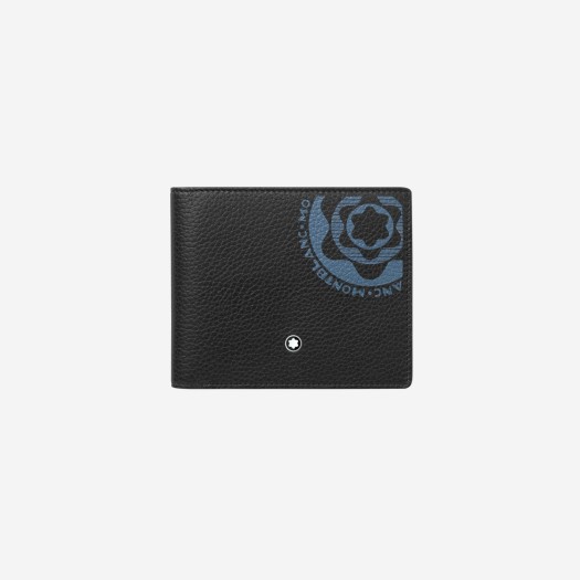 몽블랑 마이스터스튁 소프트 그레인 지갑 6cc 블랙 블루