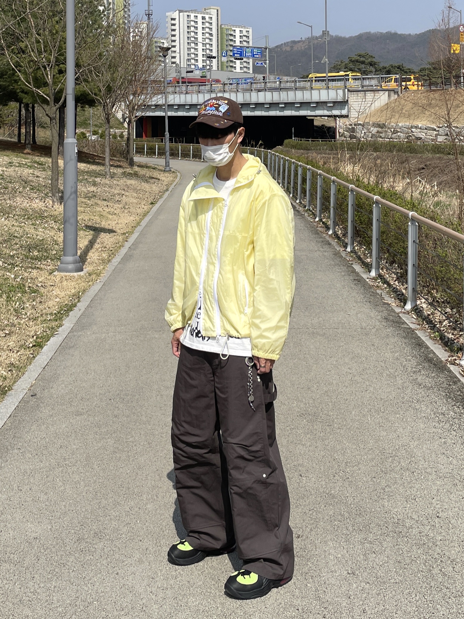 Nike x Stussy Air Penny II Vivid Green and Black 착용 스타일 - 1