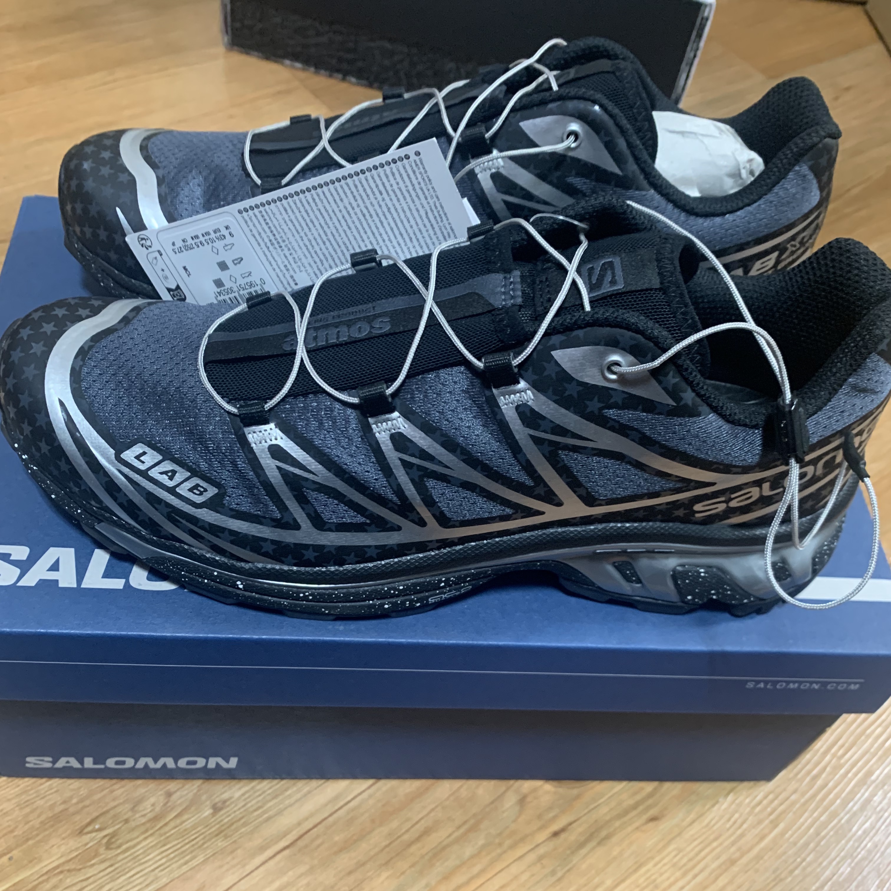 Salomon x Atmos XT-6 Black Silver 착용 스타일