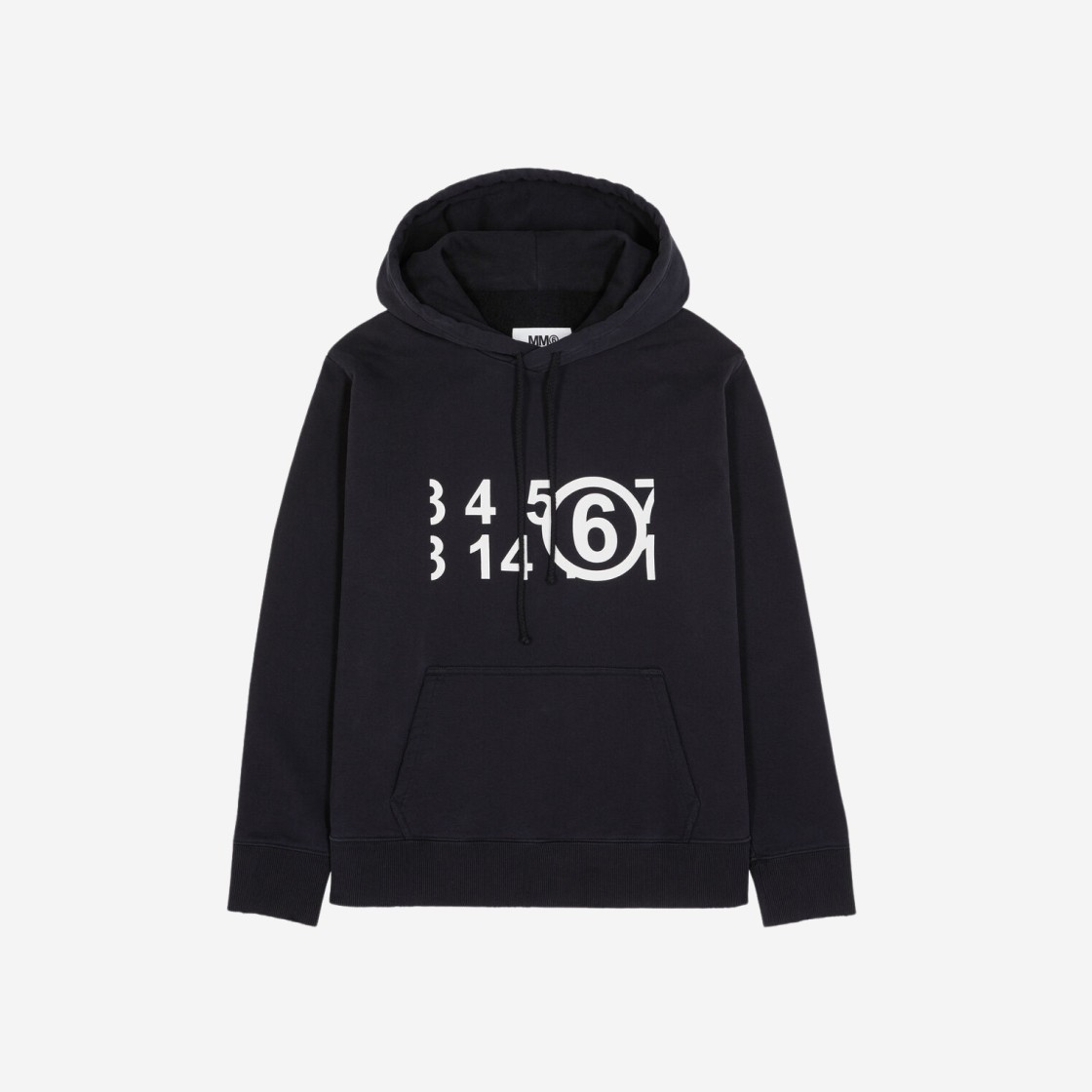 MM6 Maison Margiela Circle 6 Logo Hoodie Black 상세 이미지 1