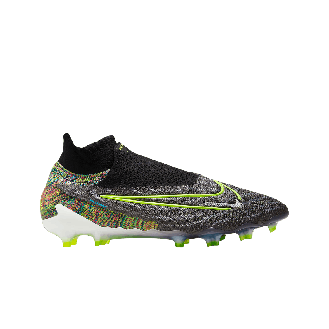 나이키 그립니트 팬텀 GX 엘리트 다이나믹 핏 퓨전 FG 블랙 볼트(Nike Gripknit Phantom GX Elite Dynamic Fit Fusion FG Black Volt)