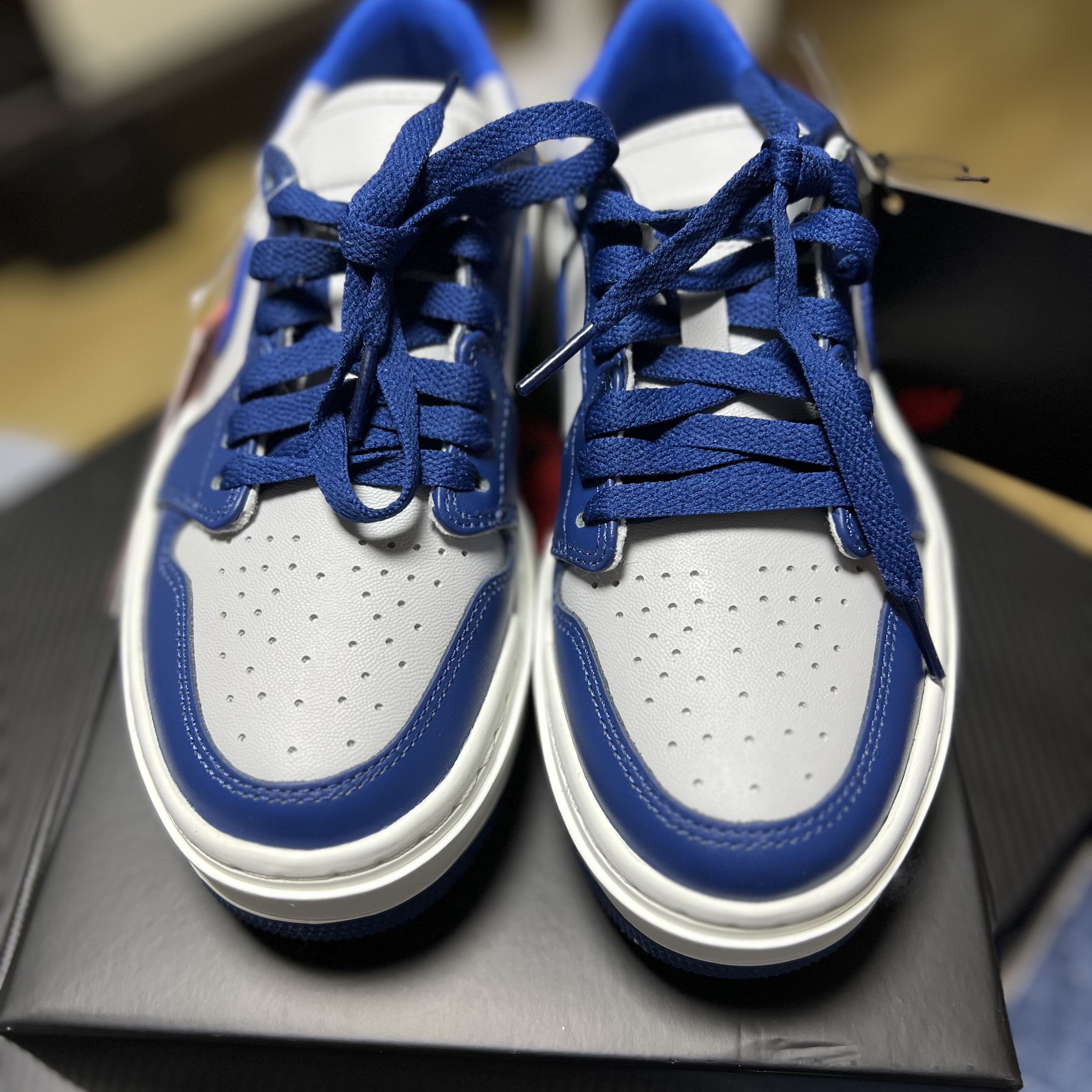 (W) Jordan 1 Elevate Low French Blue 착용 스타일 - 3