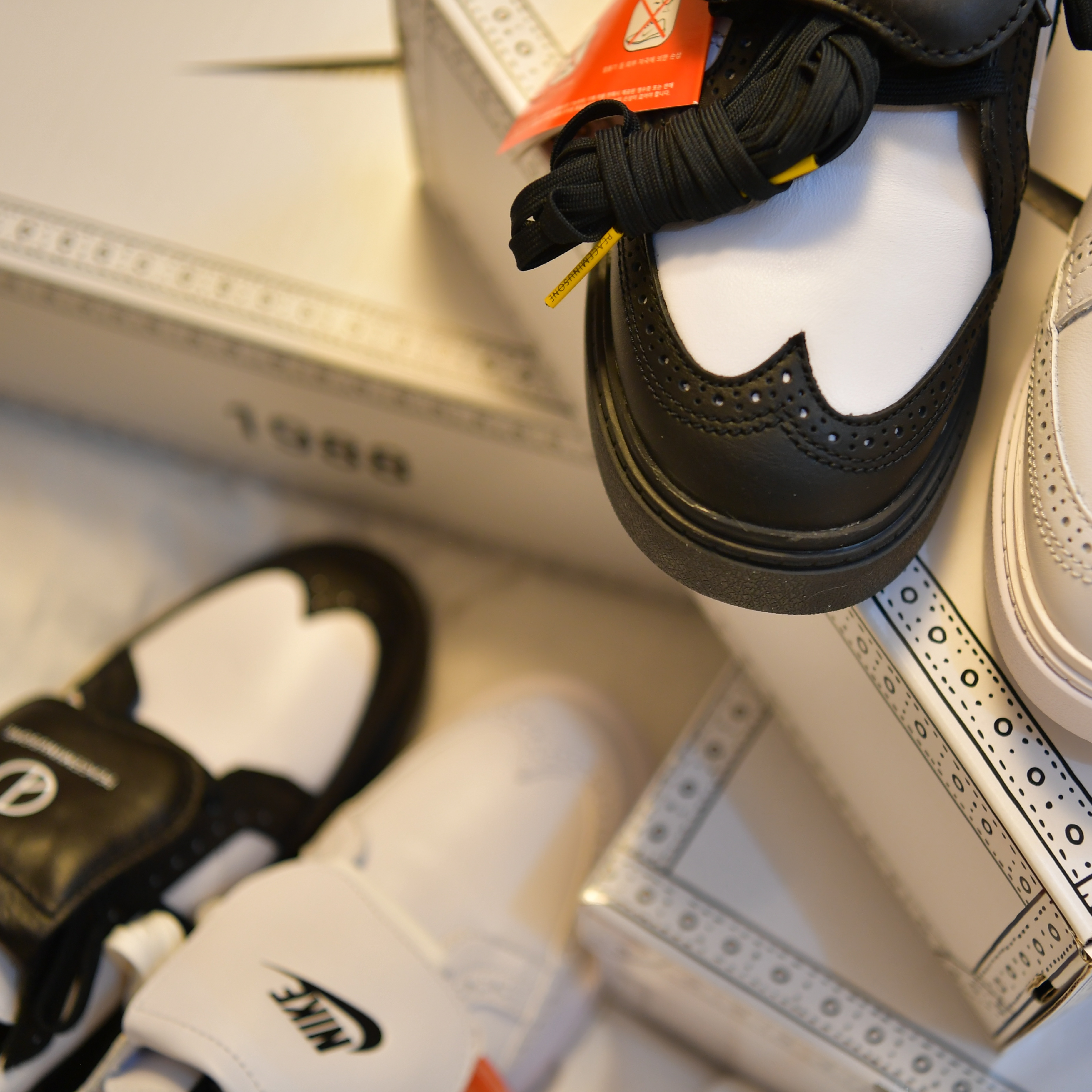 Nike x Peaceminusone Kwondo1 Black and White, Nike x Peaceminusone Kwondo1 White 착용 스타일 - 3