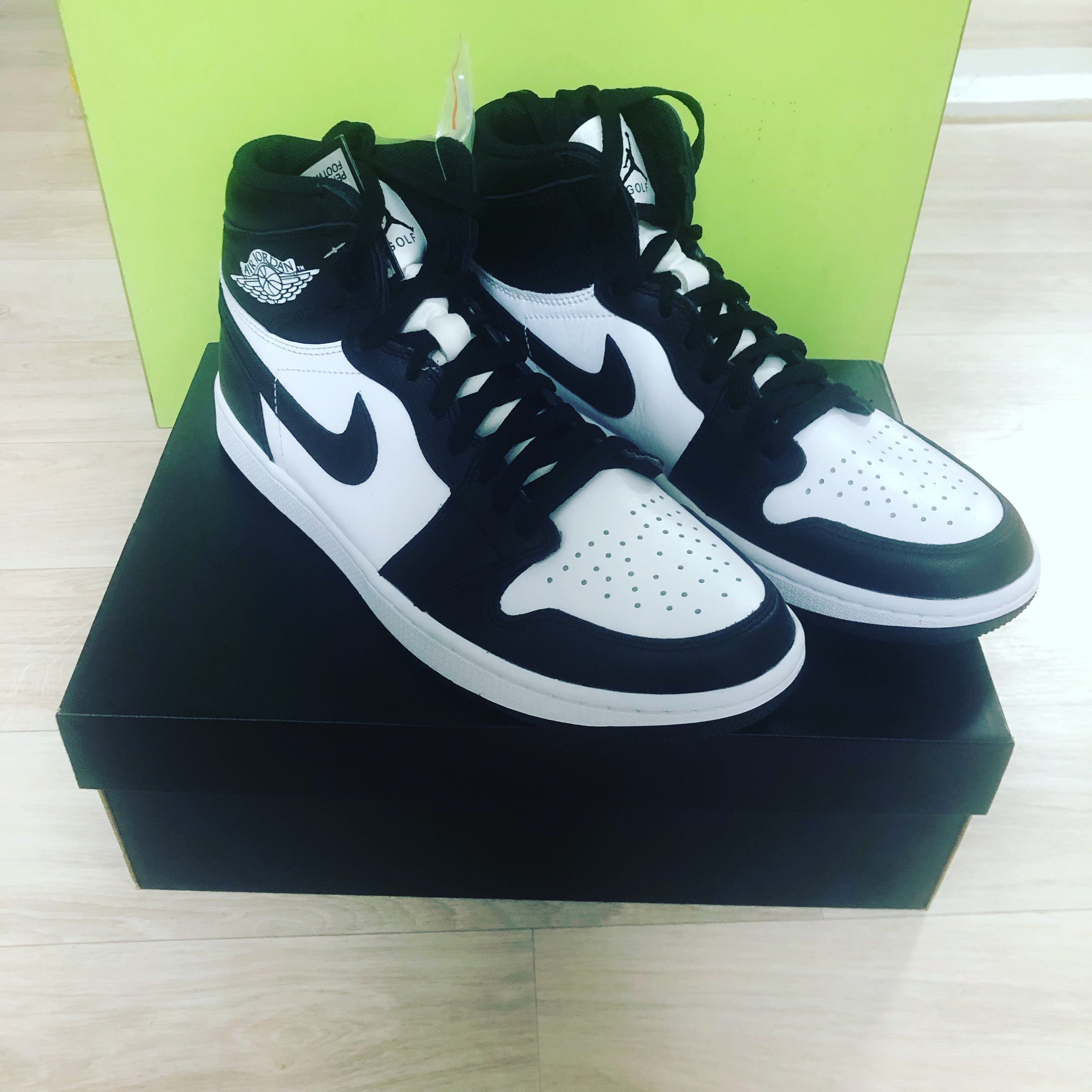 Jordan 1 High Golf White Black 착용 스타일