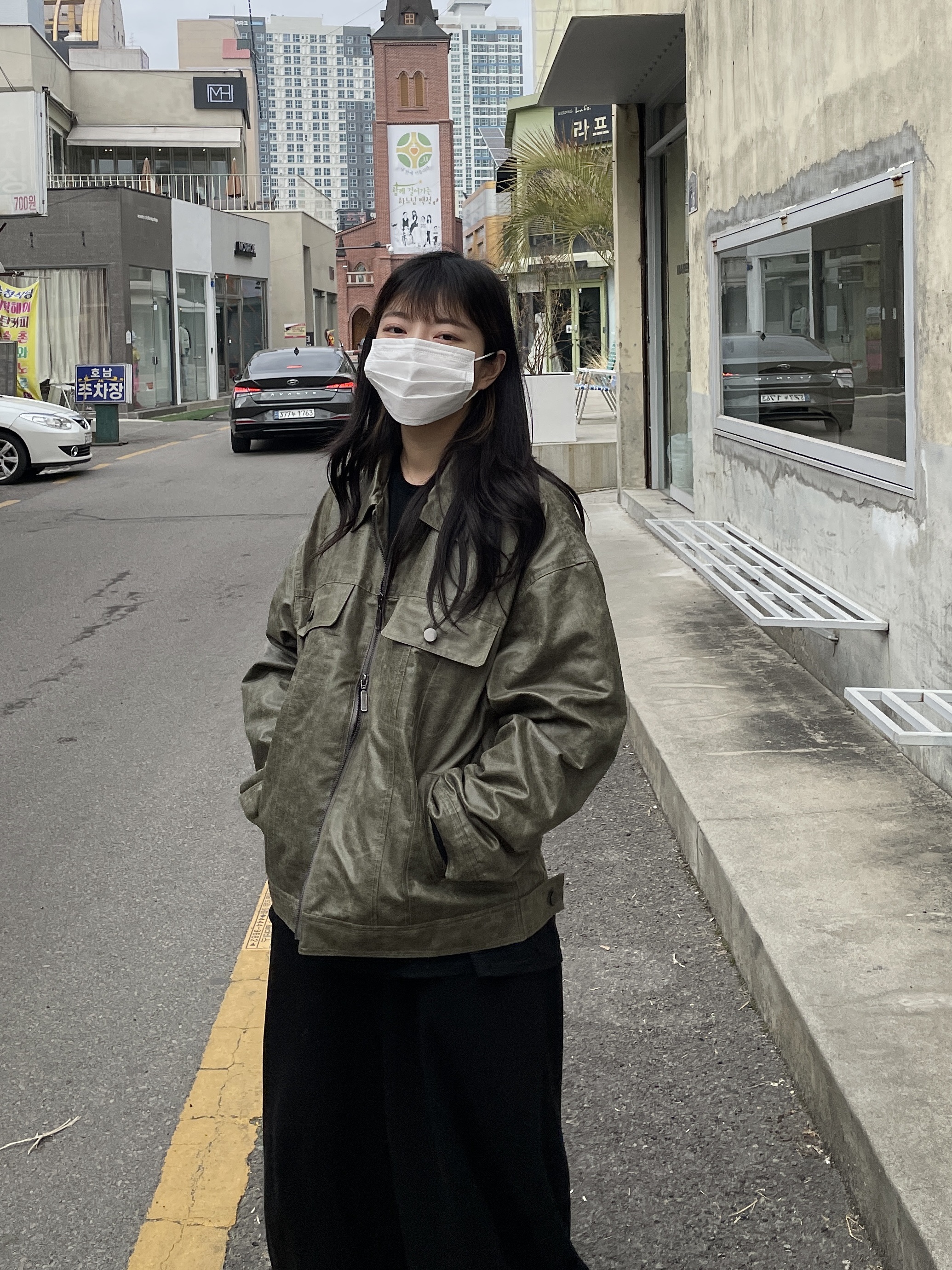 Converse x Stussy One Star Ox Black 착용 스타일 - 2