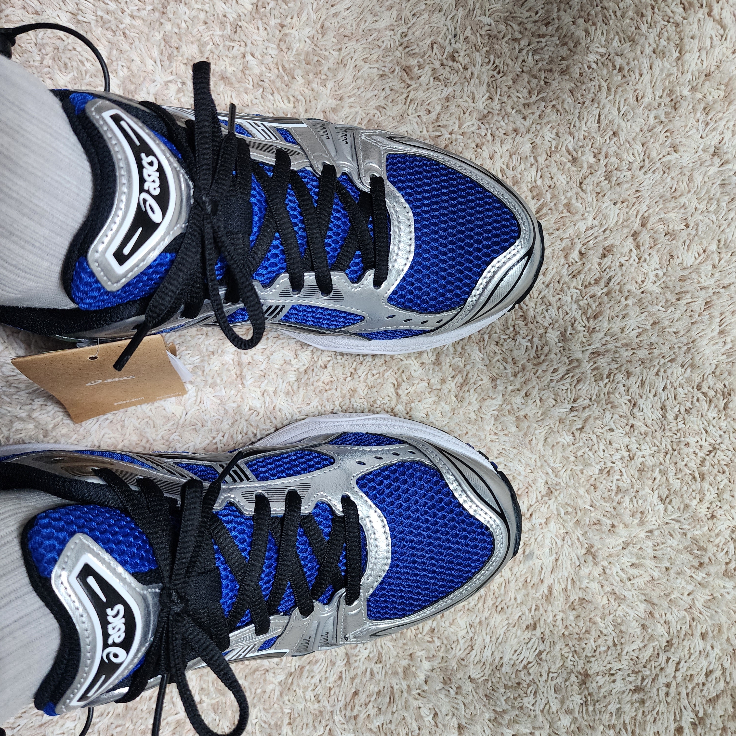 Asics Gel-Kayano 14 Monaco Blue Black 착용 스타일 - 1