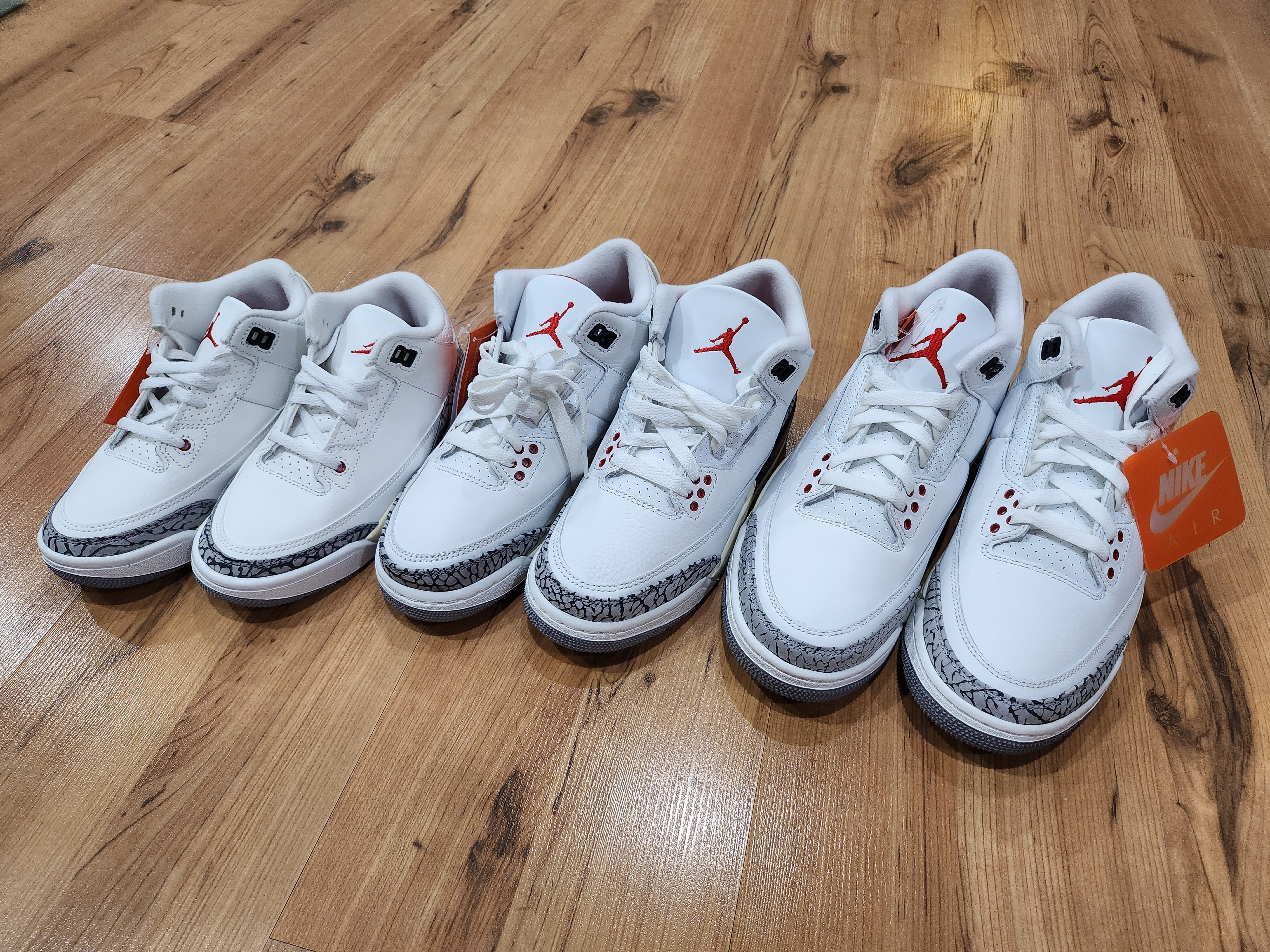 Jordan 3 Retro White Cement Reimagined, (GS) Jordan 3 Retro White Cement Reimagined 착용 스타일 - 3