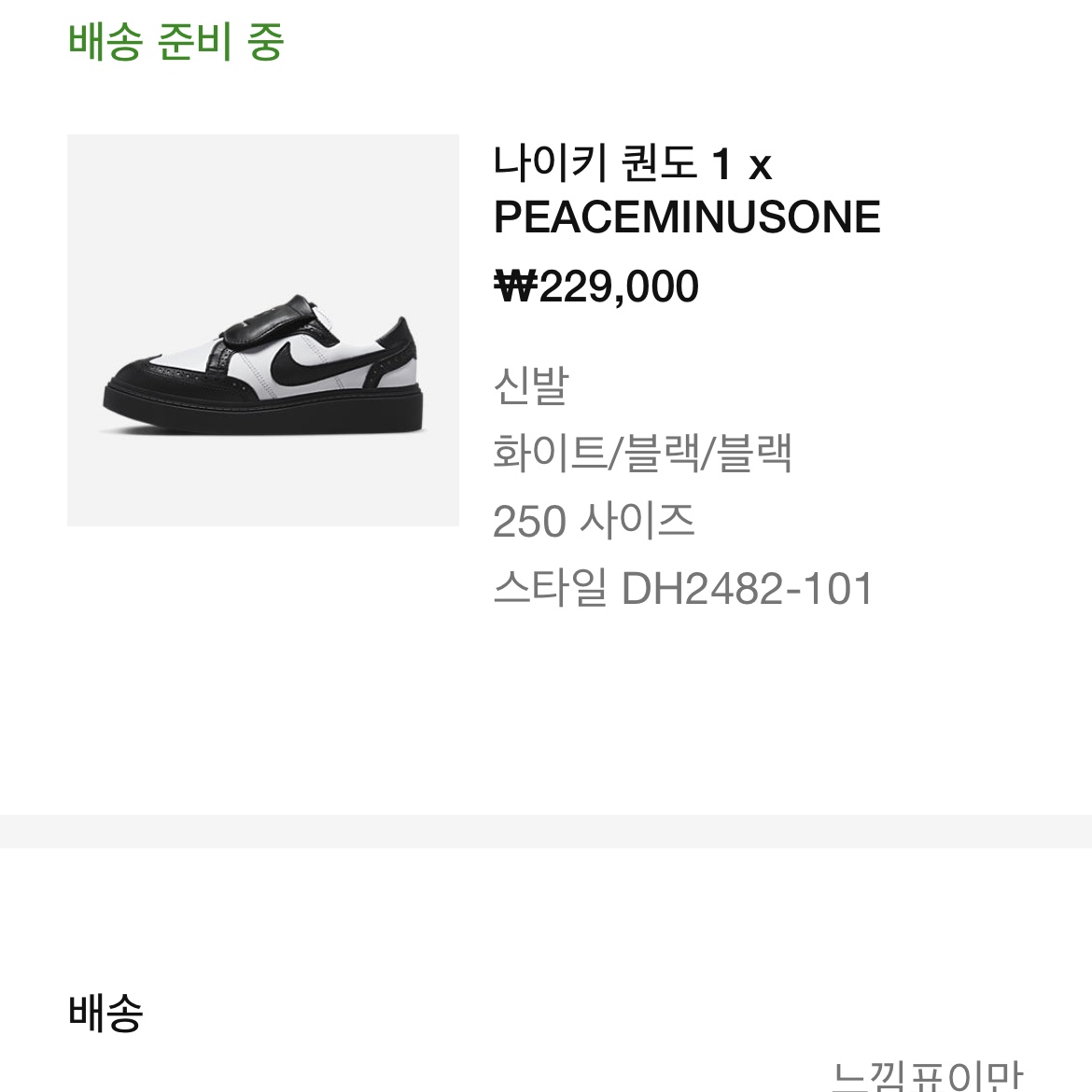 Nike x Peaceminusone Kwondo1 Black and White 착용 스타일 - 2
